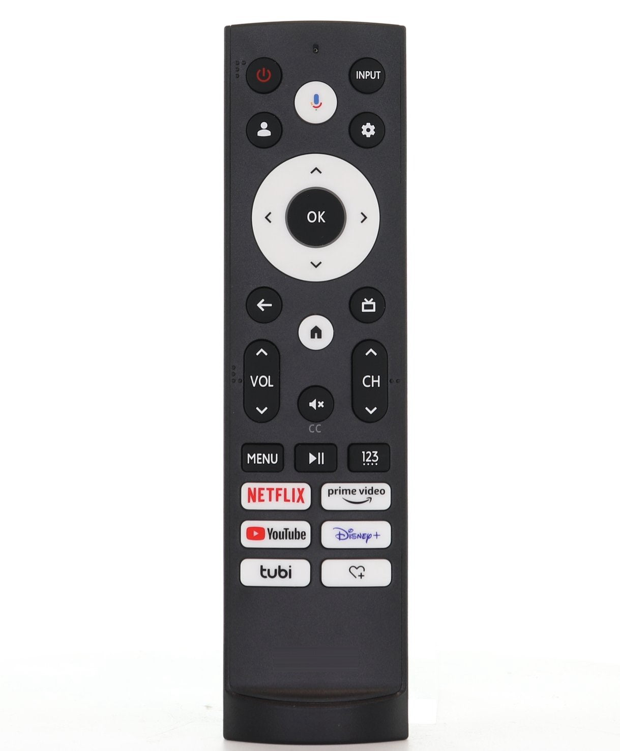 Hisense ERF3AG90H TV Remote Control with Voice | Netflix, Prime Video, Youtube, Disney +, tubi, Heart+ -
