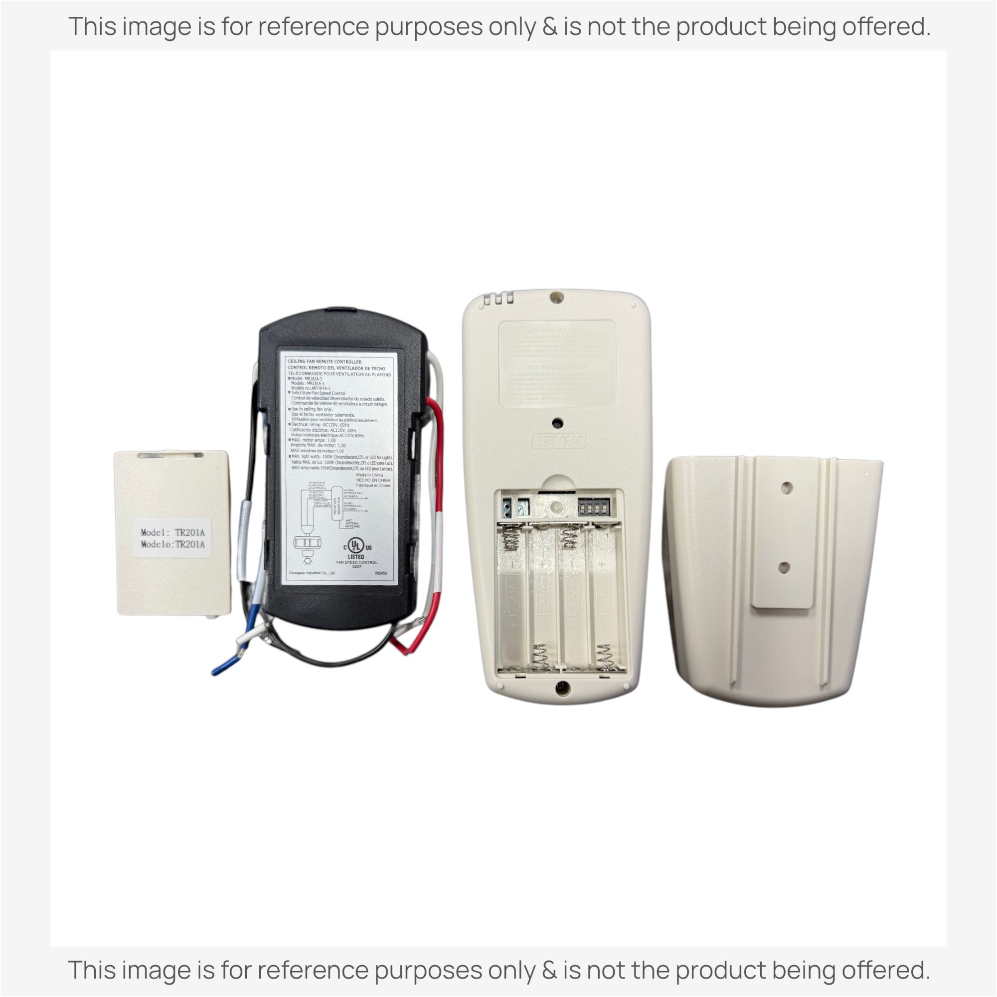 Sustituto del kit de control remoto termostático para ventilador de techo universal de 3 velocidades con pantalla LCD Hampton Bay [CHQ7096TKIT]
