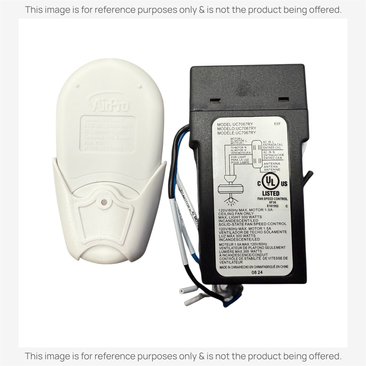 Anderic Substitute for Progress Lighting 3-Speed Remote Control Kit - P2662-01 [63T-AC83T-KIT]