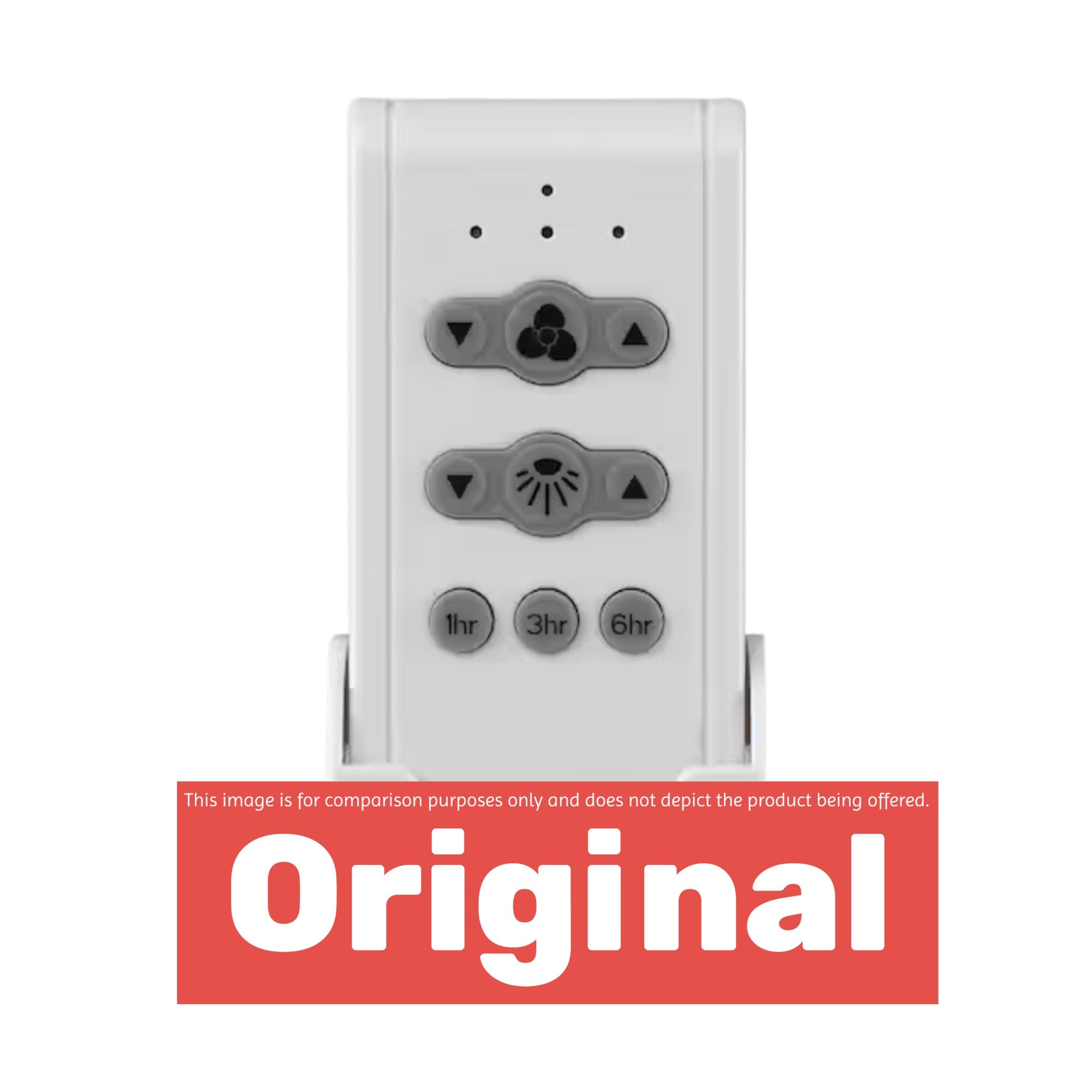 Télécommande de ventilateur de plafond Fanimation Fans KUJCE10611 à 3 vitesses | Intensité variable de la lumière | 304,25 MHz - KUJCE10611