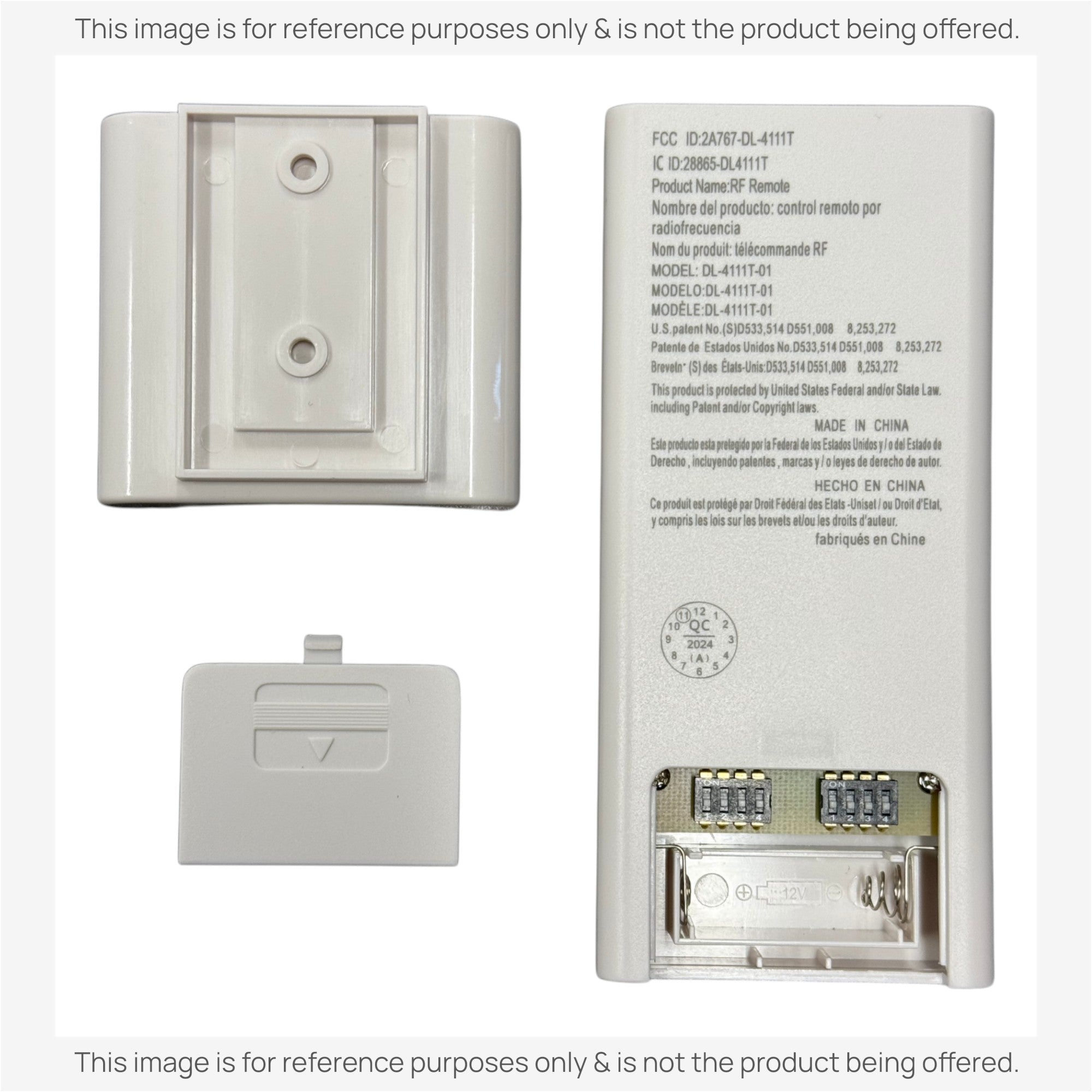 Anderic Substitute for Minka-Aire AireControl 3 Speed Universal 256 Bit Handheld Ceiling Fan Remote Control Kit RCS223L [63T-AC83T-KIT]