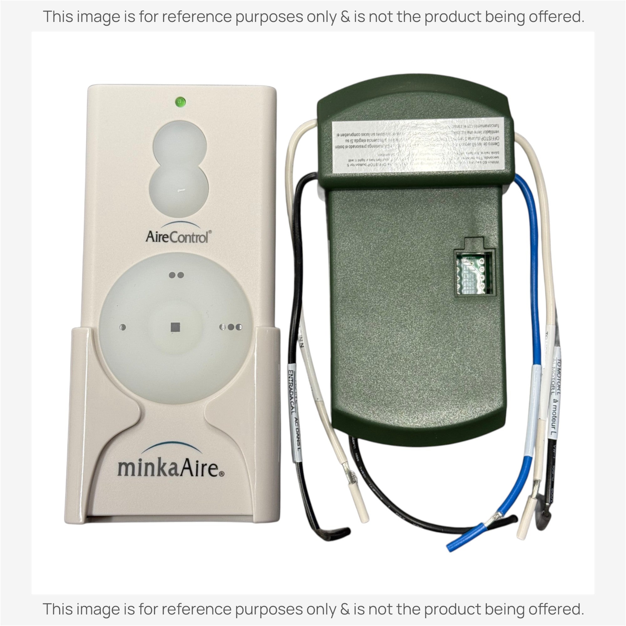 Anderic Substitute for Minka-Aire AireControl 3 Speed Universal 256 Bit Handheld Ceiling Fan Remote Control Kit RCS223 [63T-AC83T-KIT]