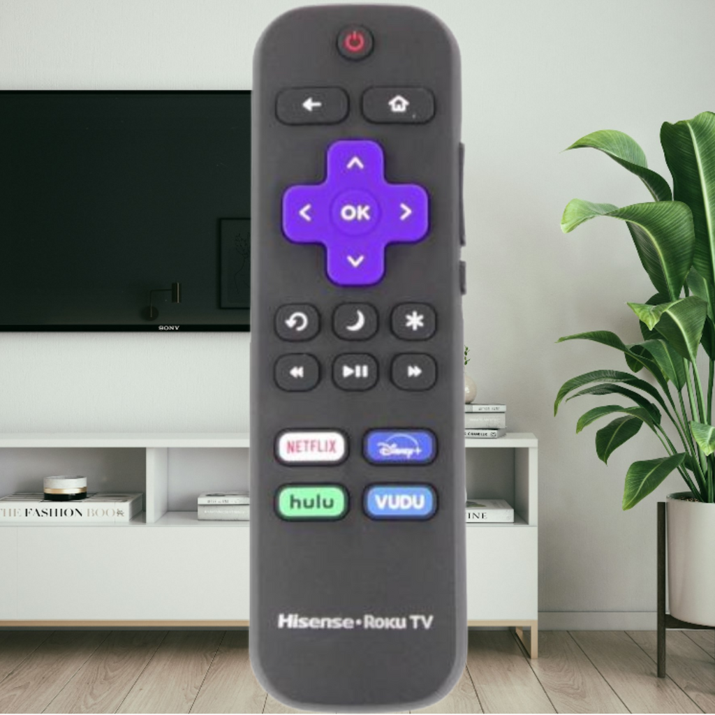 Hisense 269770 Roku TV Remote Control | Netflix | Disney+ | Hulu | Vud