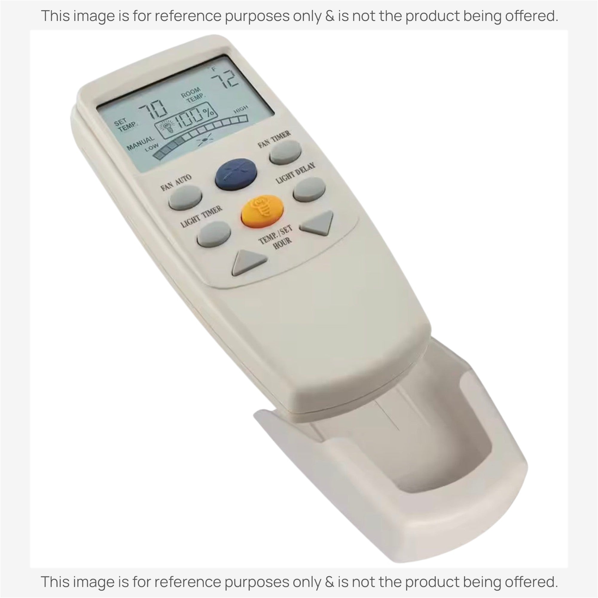 Sustituto del kit de control remoto termostático para ventilador de techo universal de 3 velocidades con pantalla LCD Hampton Bay [CHQ7096TKIT]