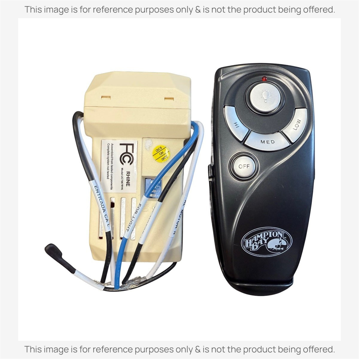 Anderic Substitute for Home Decorators Collection Royal Breeze 60 in. Remote w/Receiver Kit [63T-AC83T-KIT]