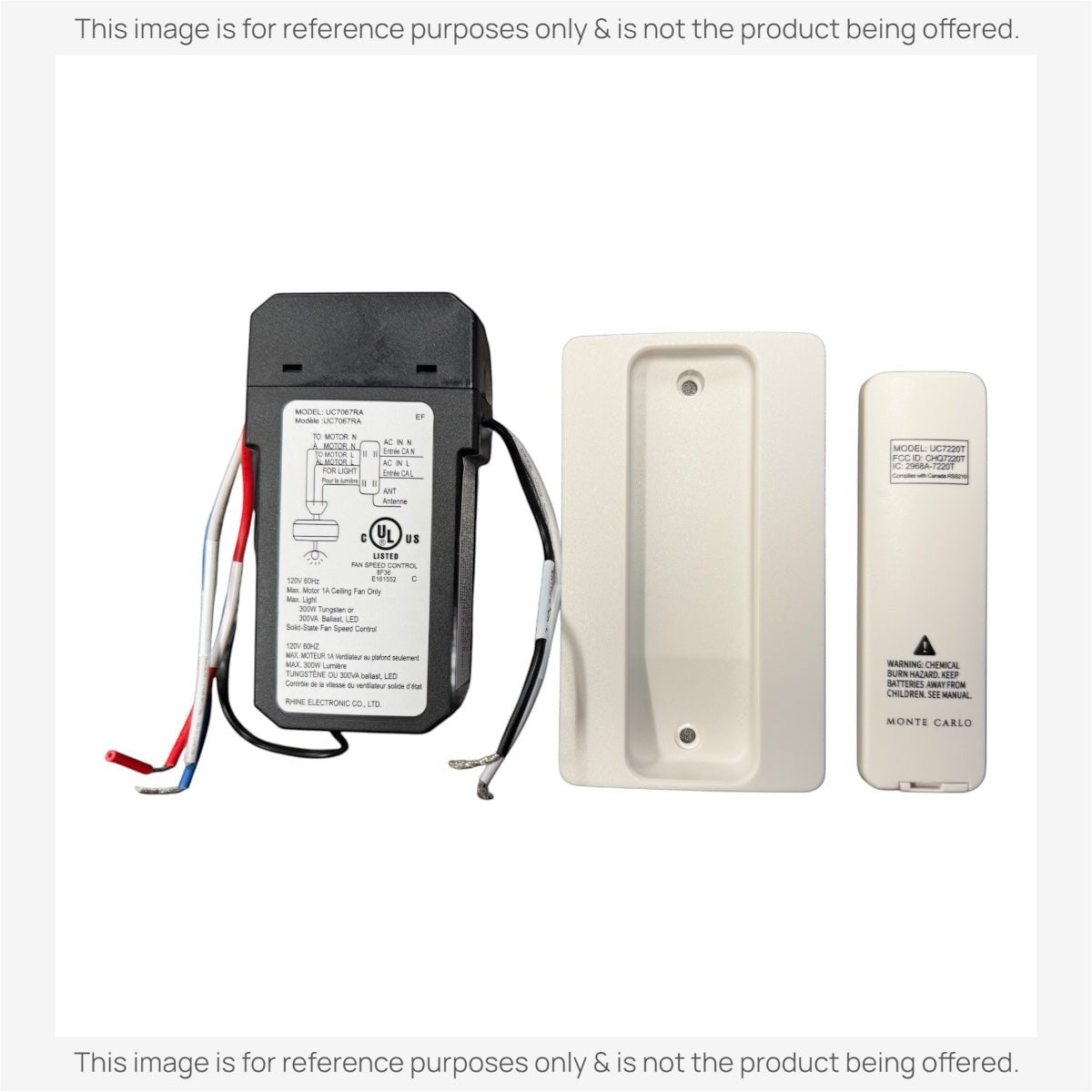 Anderic Substitute for Generation Lighting / Monte Carlo NEO Transmitter/Receiver Remote Control - MCRC1 [63T-AC83T-KIT]