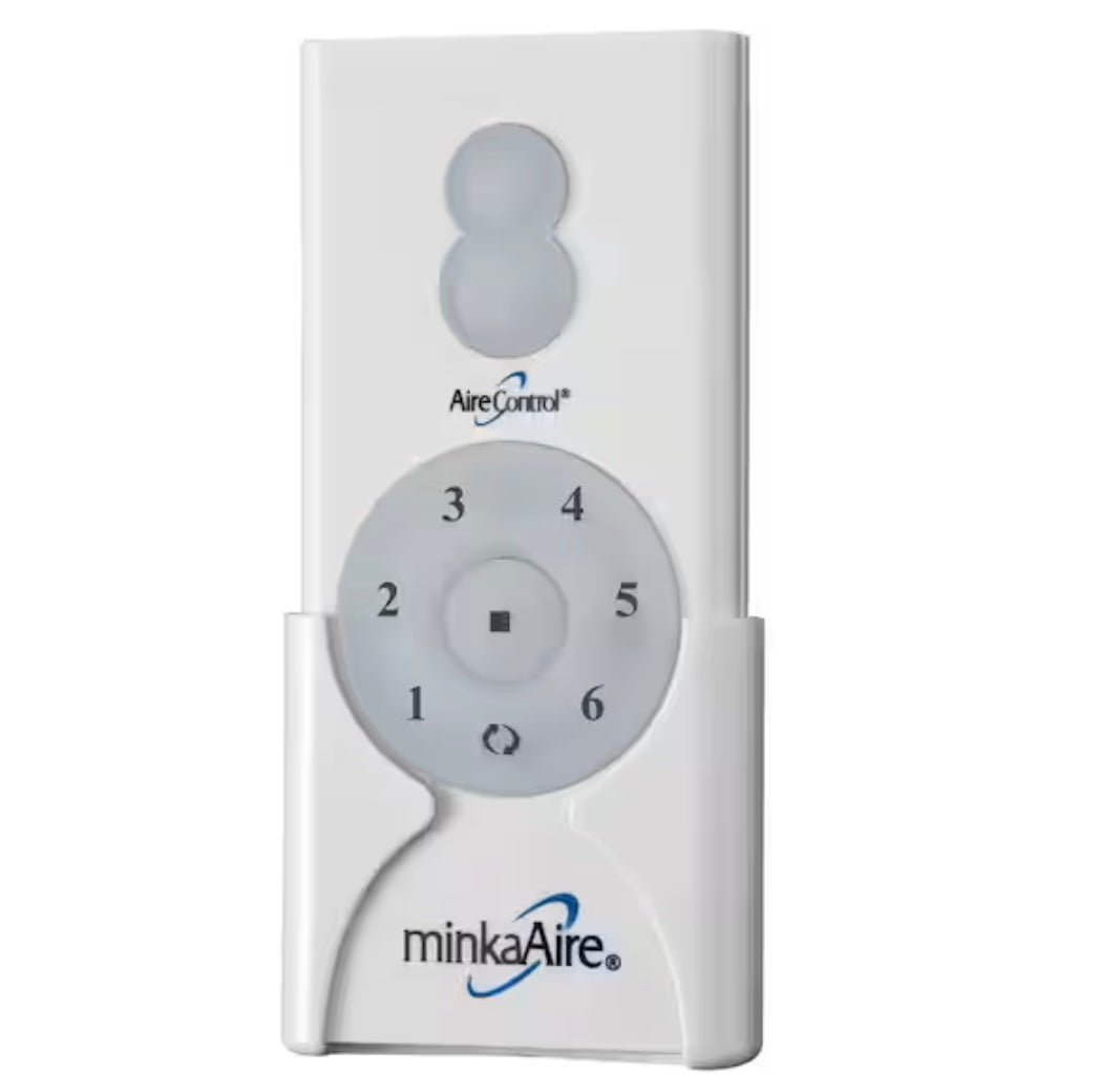 Minka-Aire AireControl 6-Speed 32 Bit Dimmer Handheld Ceiling Fan Remote Control - White - RC600, DL-4510, 2A767-DL4510