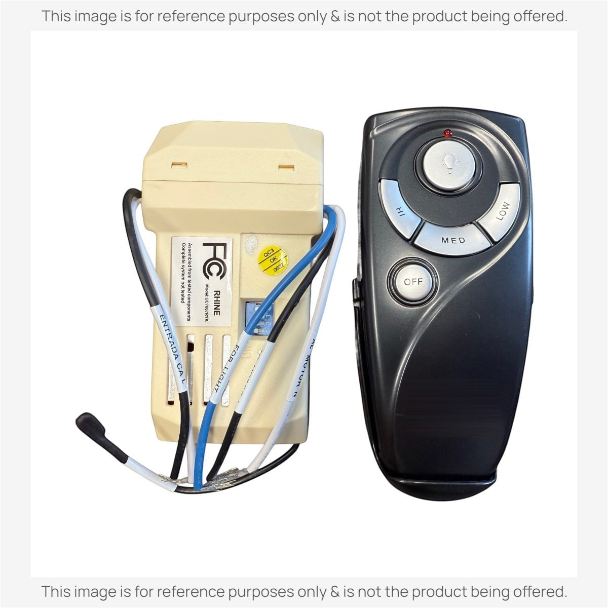 Anderic Substitute for Home Decorators Collection Royal Breeze 60 in. Remote w/Receiver Kit [63T-AC83T-KIT]