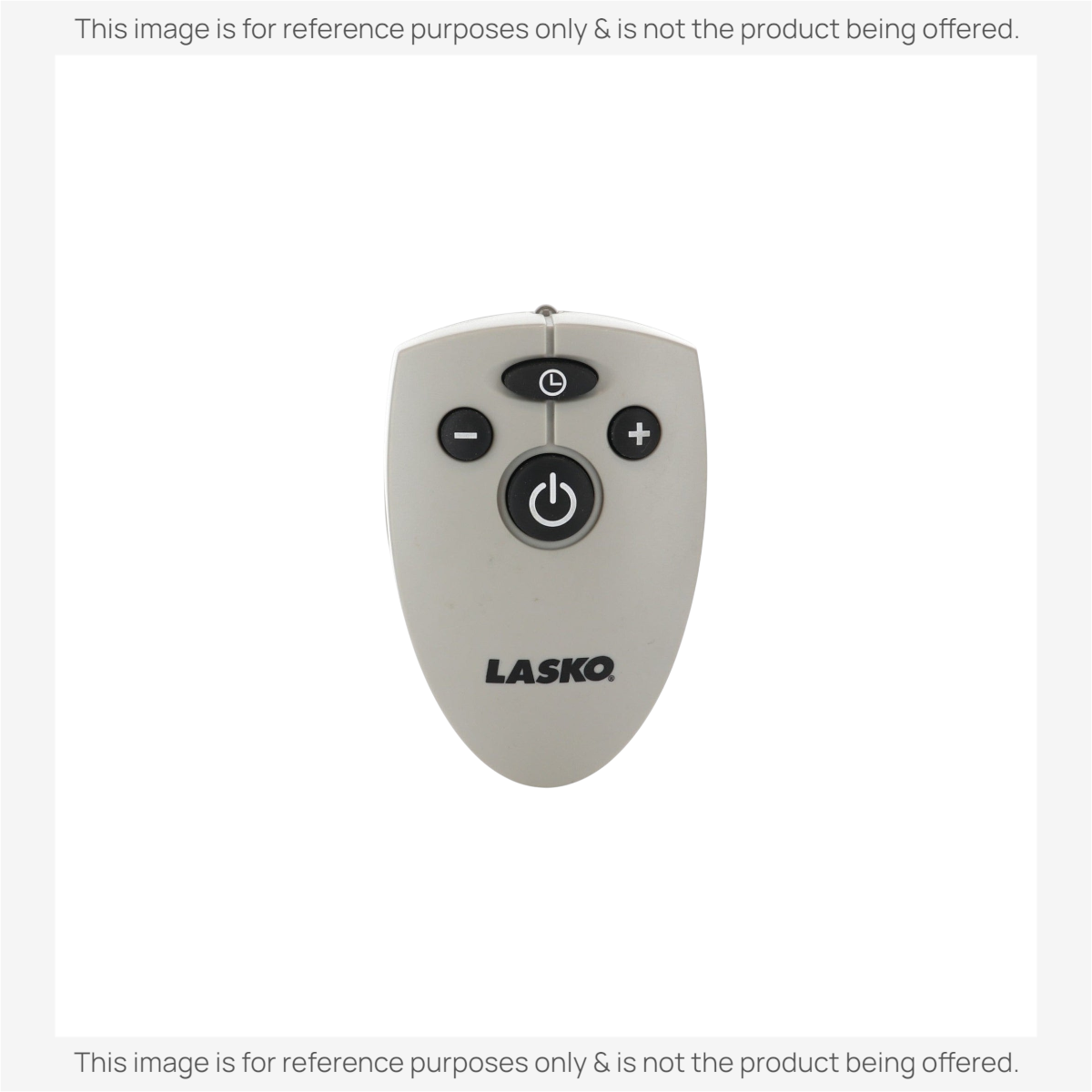 Anderic replacement remote control for Lasko 5628 Silent Room space heater, featuring power, timer, and +/- buttons.