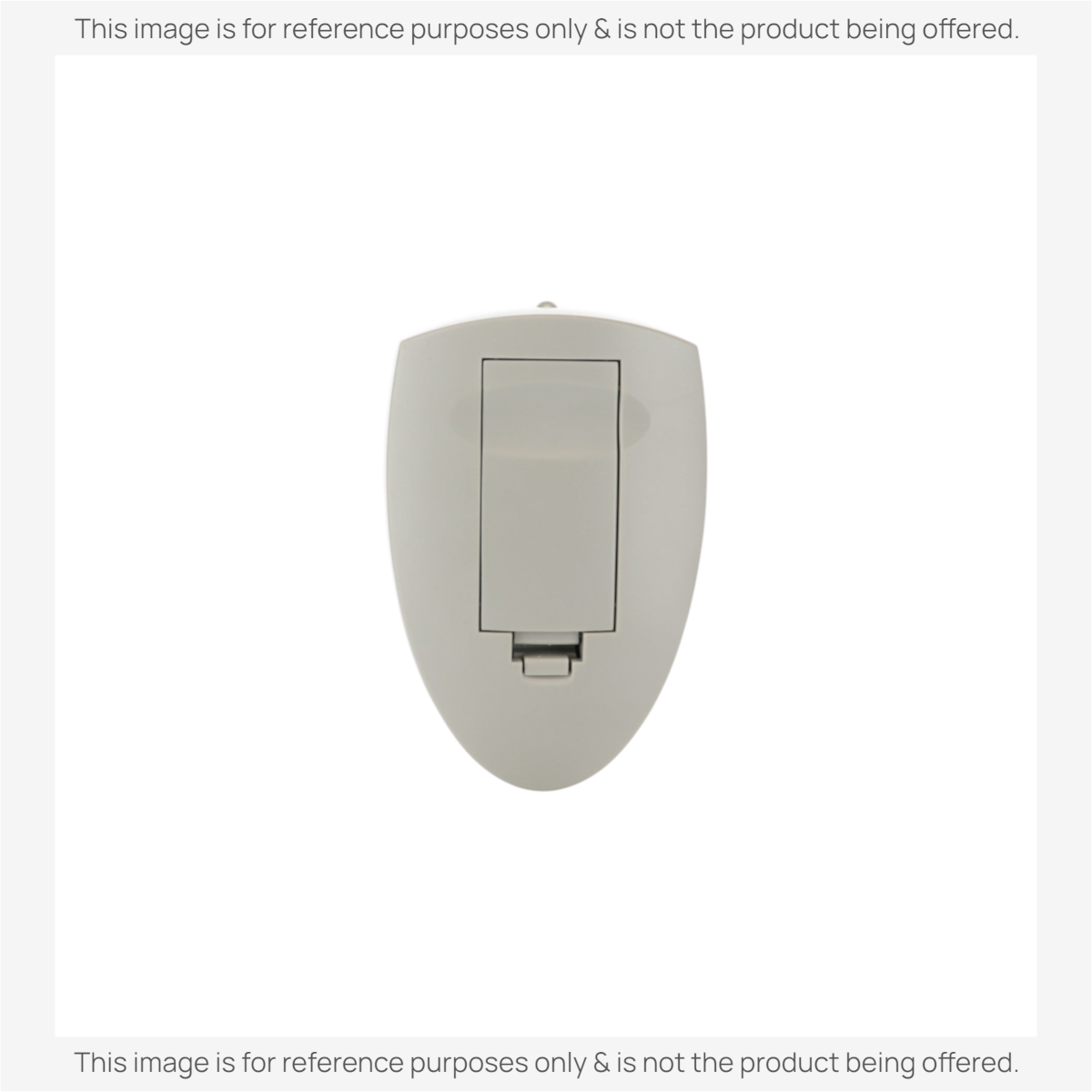 Anderic RRFAN100A replacement remote control for Lasko space heaters in a light grey shield-shaped design