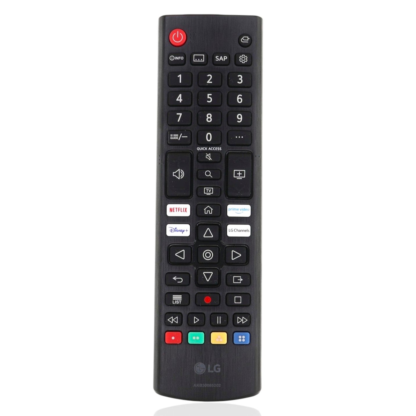 LG AKB30085202 Smart TV IR Remote Control | Netflix | Prime Video | Disney+ | LG Channels - AKB30085202