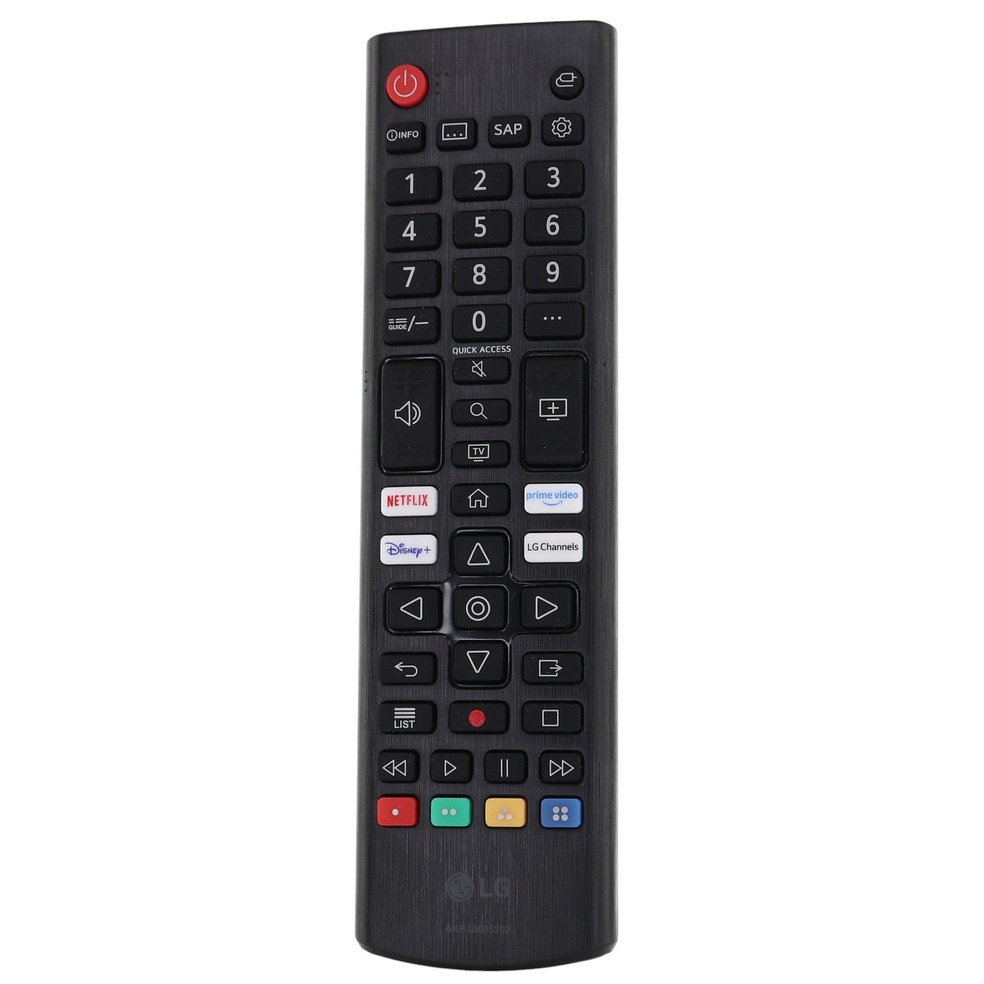 LG AKB30085202 Smart TV IR Remote Control | Netflix | Prime Video | Disney+ | LG Channels - AKB30085202