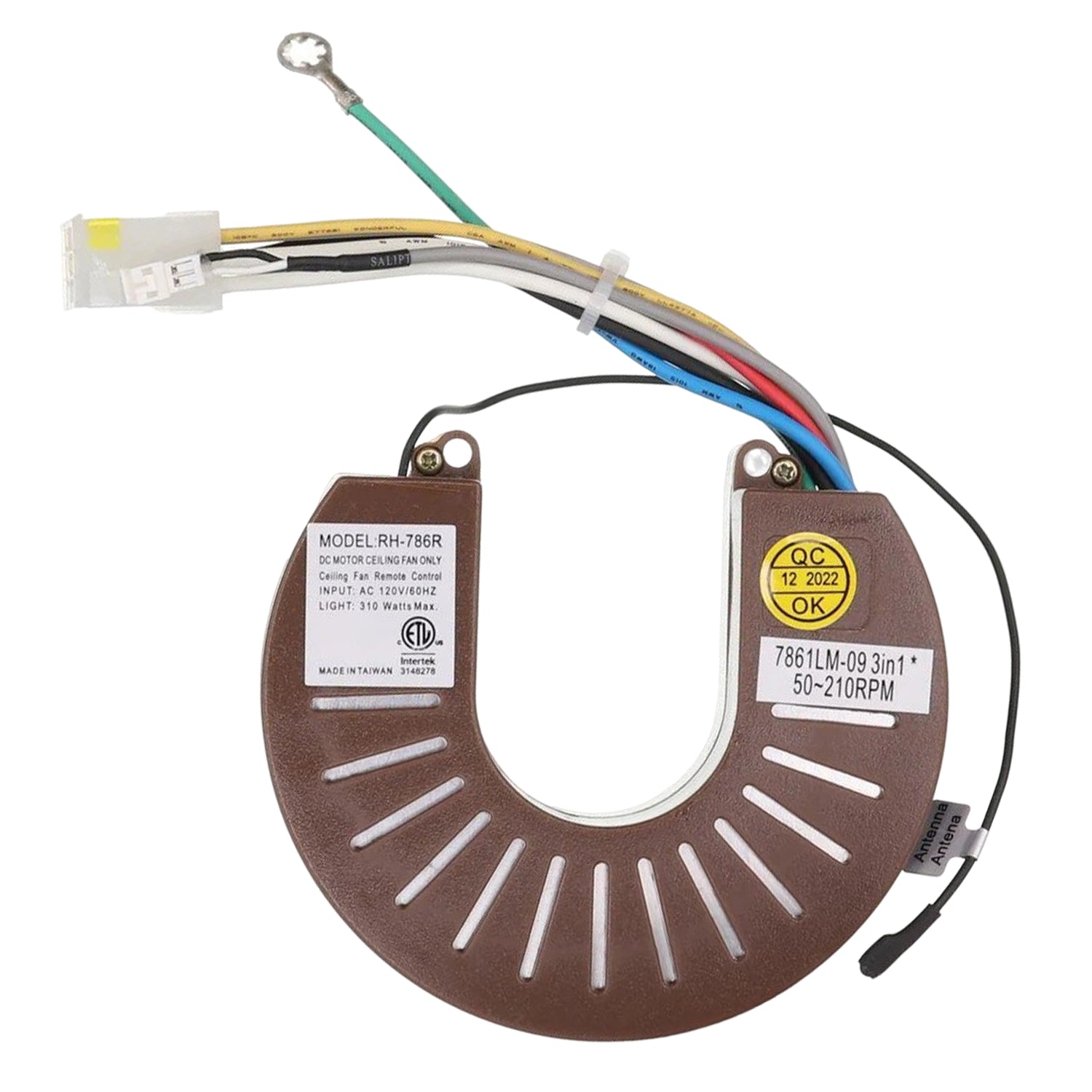 Anderic RH786R Replacement Ceiling Fan Receiver for Stealth and Casablanca | RH-786R, 7861LM-09