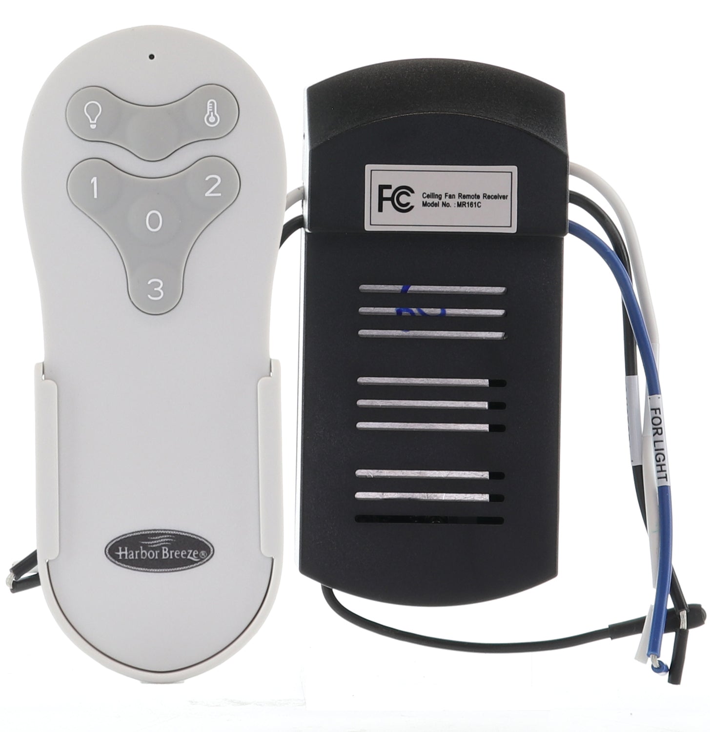 Harbor Breeze Remote Control & Receiver Kit for Reidsport 44-In & 52-In Ceiling Fans | MR161C Receiver | 2AQZU-18038 Remote - MR161C-18038-Kit