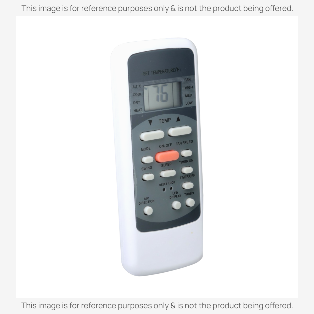 Anderic KTN828 replacement remote control for Midea air conditioners with LCD screen and intuitive button layout