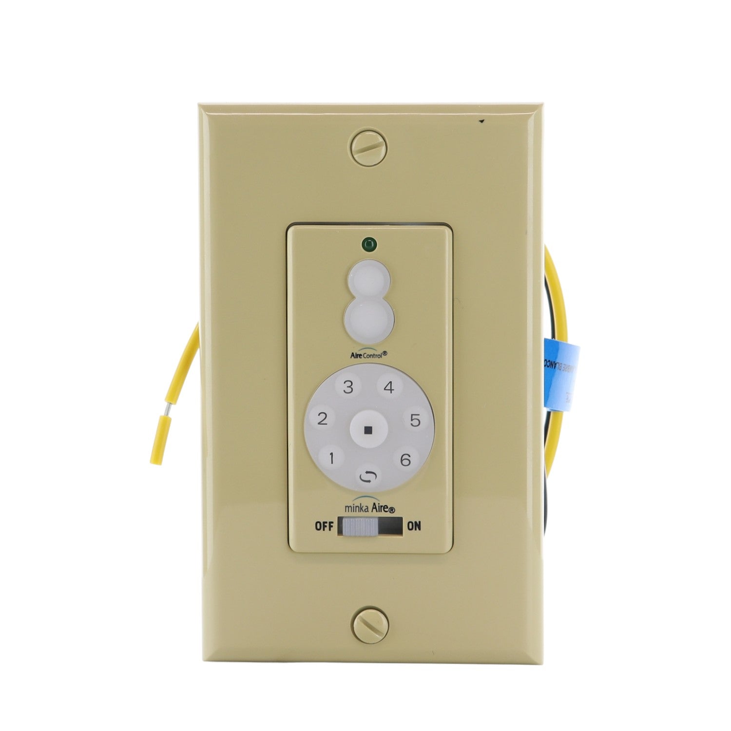 Minka-Aire WC1000 AireControl 6-Speed Wall Mount Ceiling Fan Remote Control | Up/Down Light | Dimming | For/Rev - WC1000