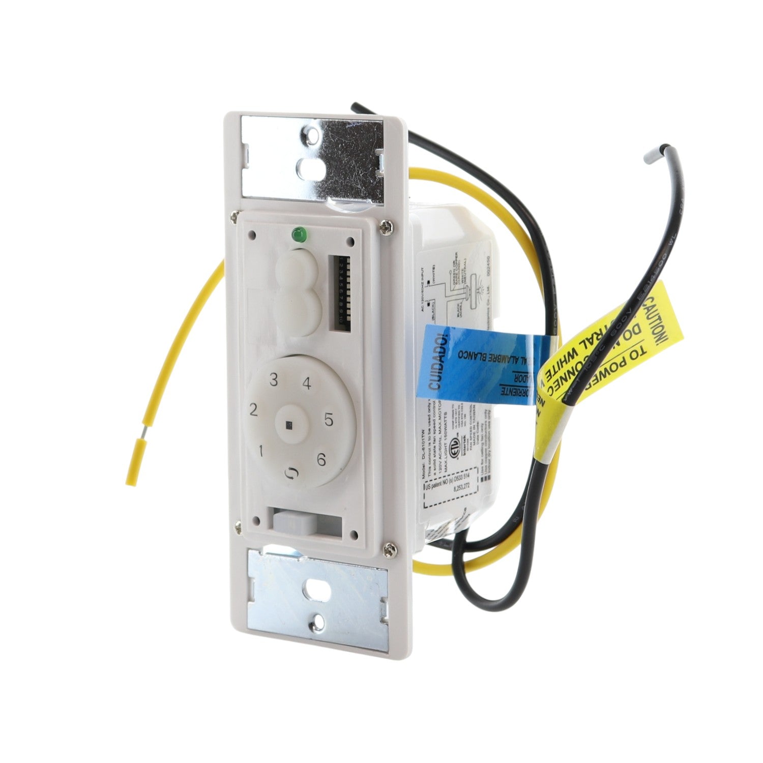 Minka-Aire WC1000 AireControl 6-Speed Wall Mount Ceiling Fan Remote Control | Up/Down Light | Dimming | For/Rev - WC1000