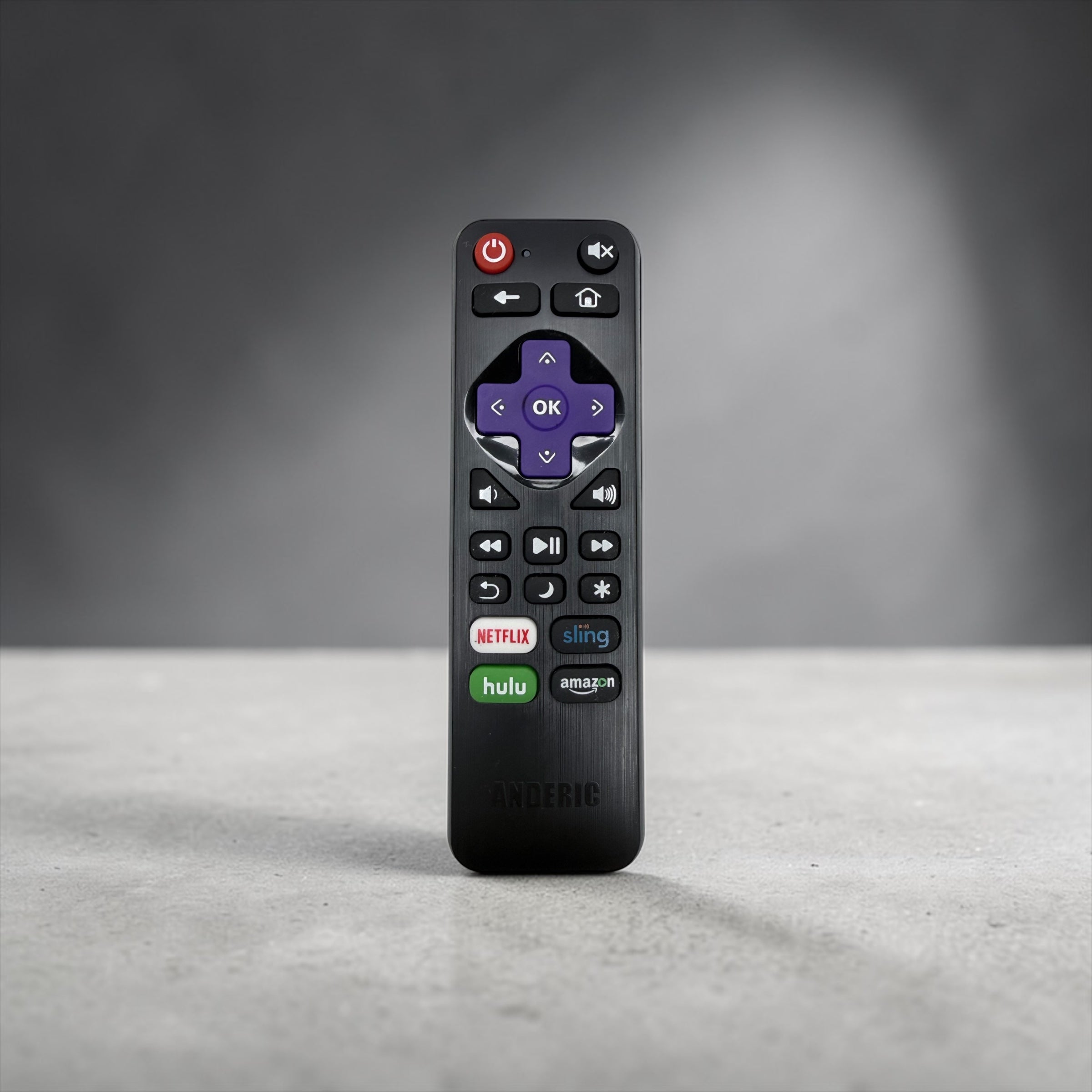 Anderic RRLF16 Replacement Remote Control for Roku TVs such as ONN, Hisense, Philips, TCL, RC-AFIR, RC-ALIR, RC280