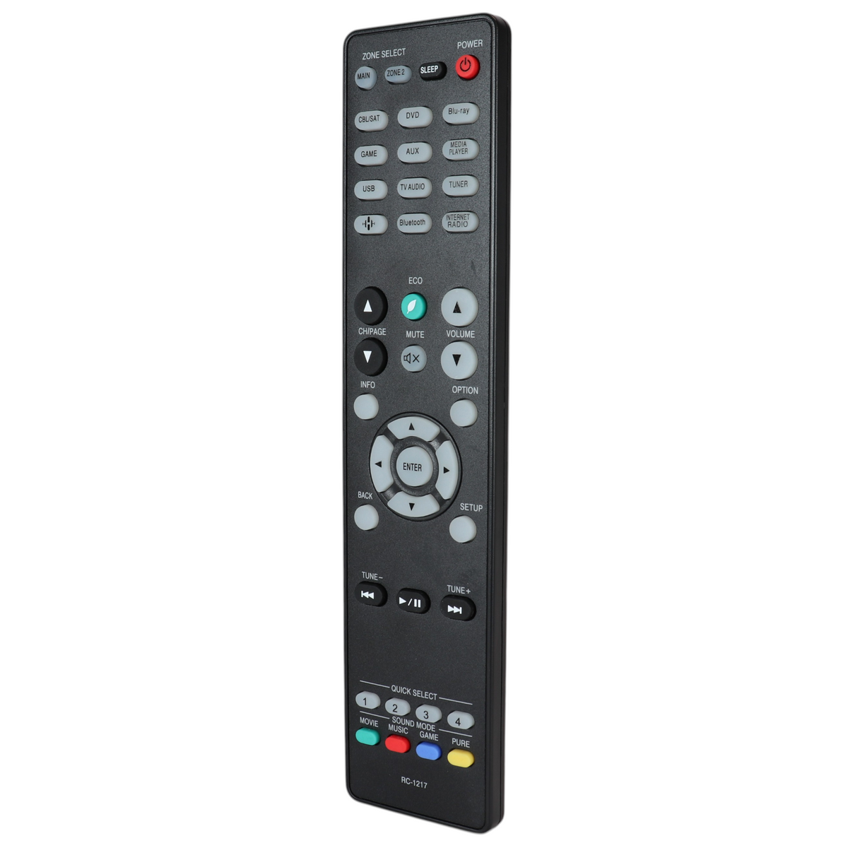 Télécommande de remplacement Anderic RC-1217 pour Denon 30701028000AD, AVR-X1500H, AVR-S750H