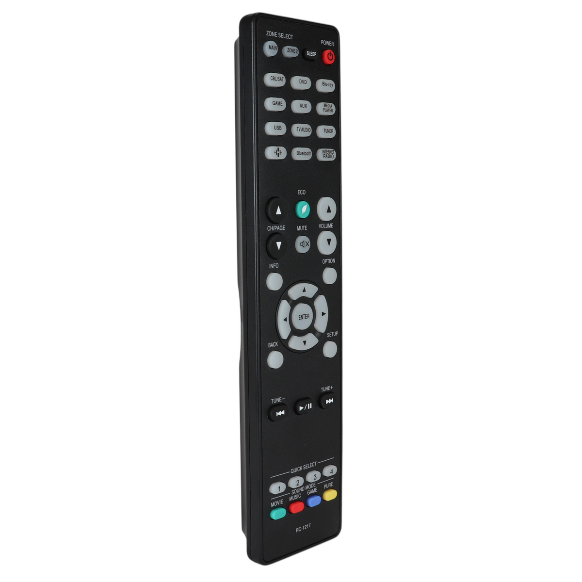 Télécommande de remplacement Anderic RC-1217 pour Denon 30701028000AD, AVR-X1500H, AVR-S750H