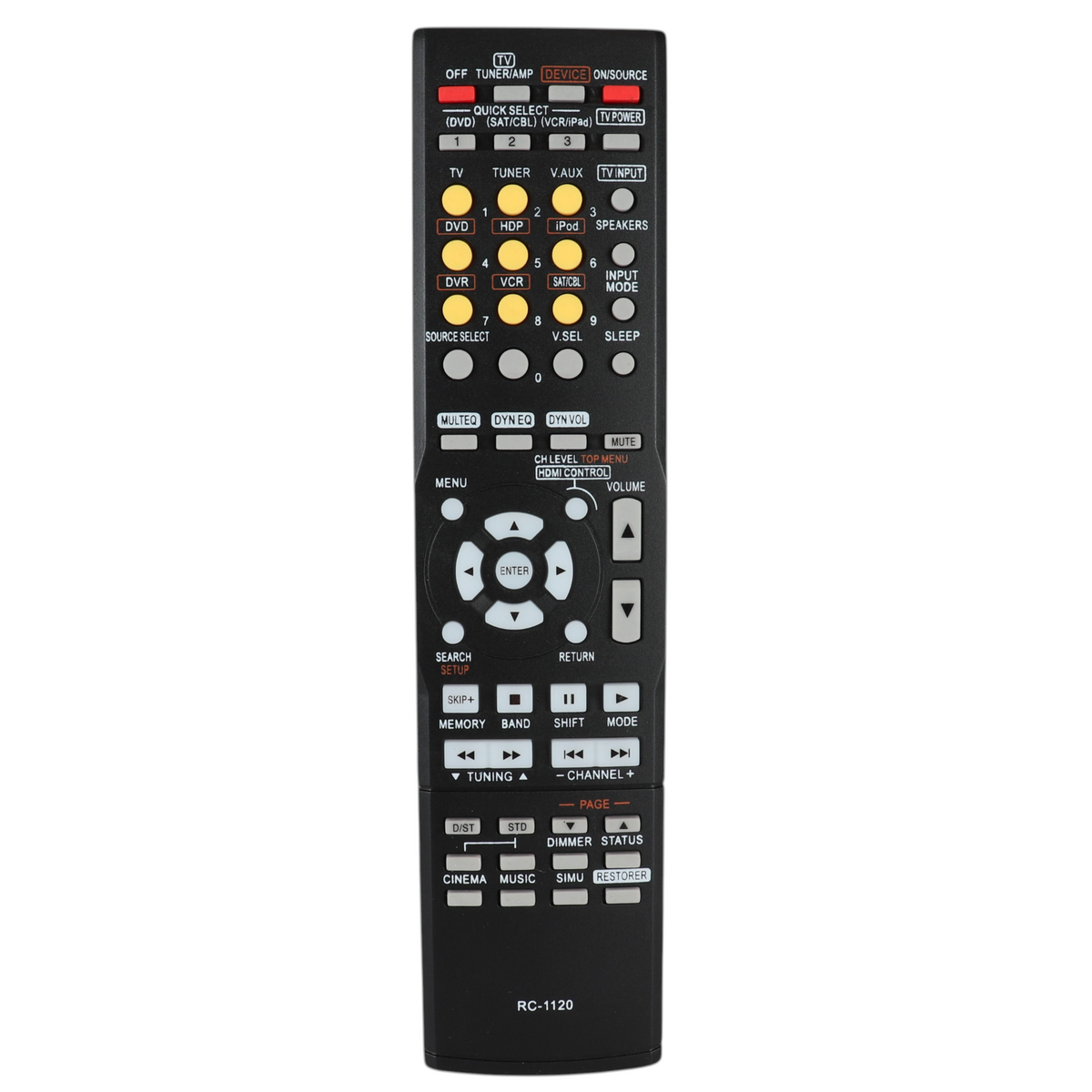 Control remoto genérico RC1120 para receptor Denon