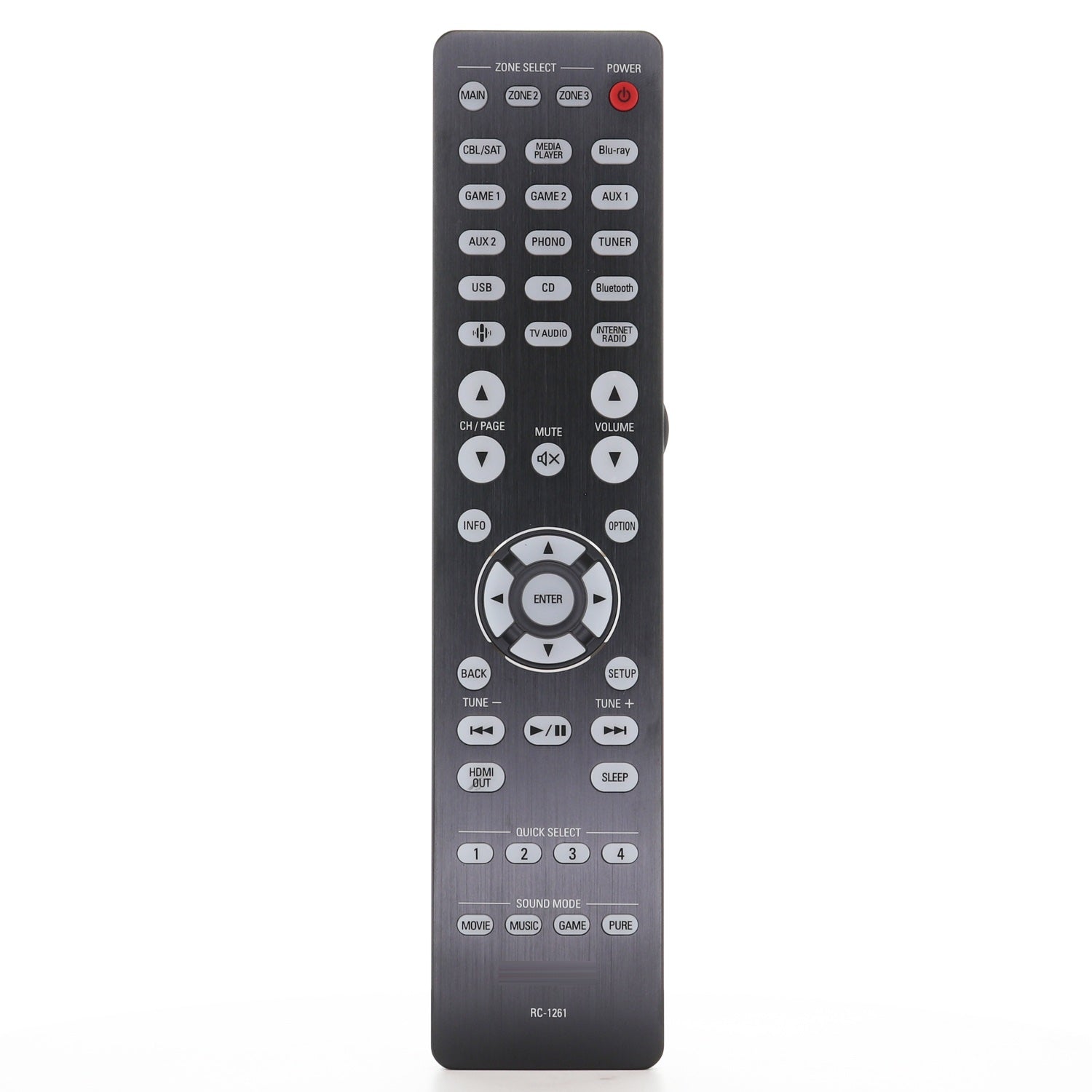 Dan's Originals for Denon RC-1261 A/V Receiver Remote Control | AVRA10H - 30701029900AS