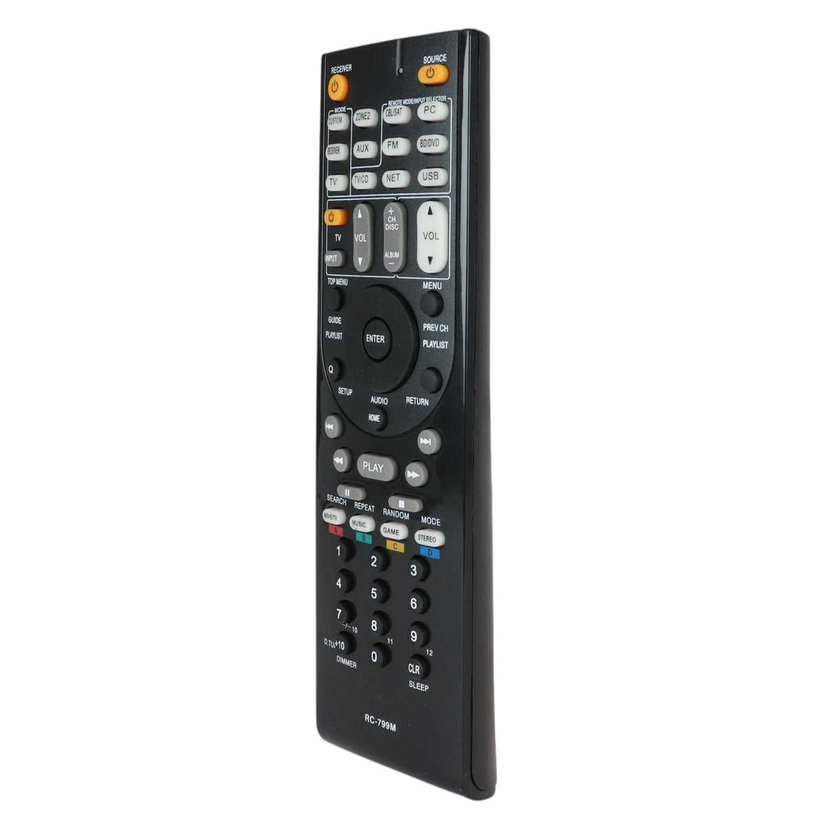 Anderic RC799M Replacement A/V Receiver Remote Control for Onkyo and Integra [RC-799M]