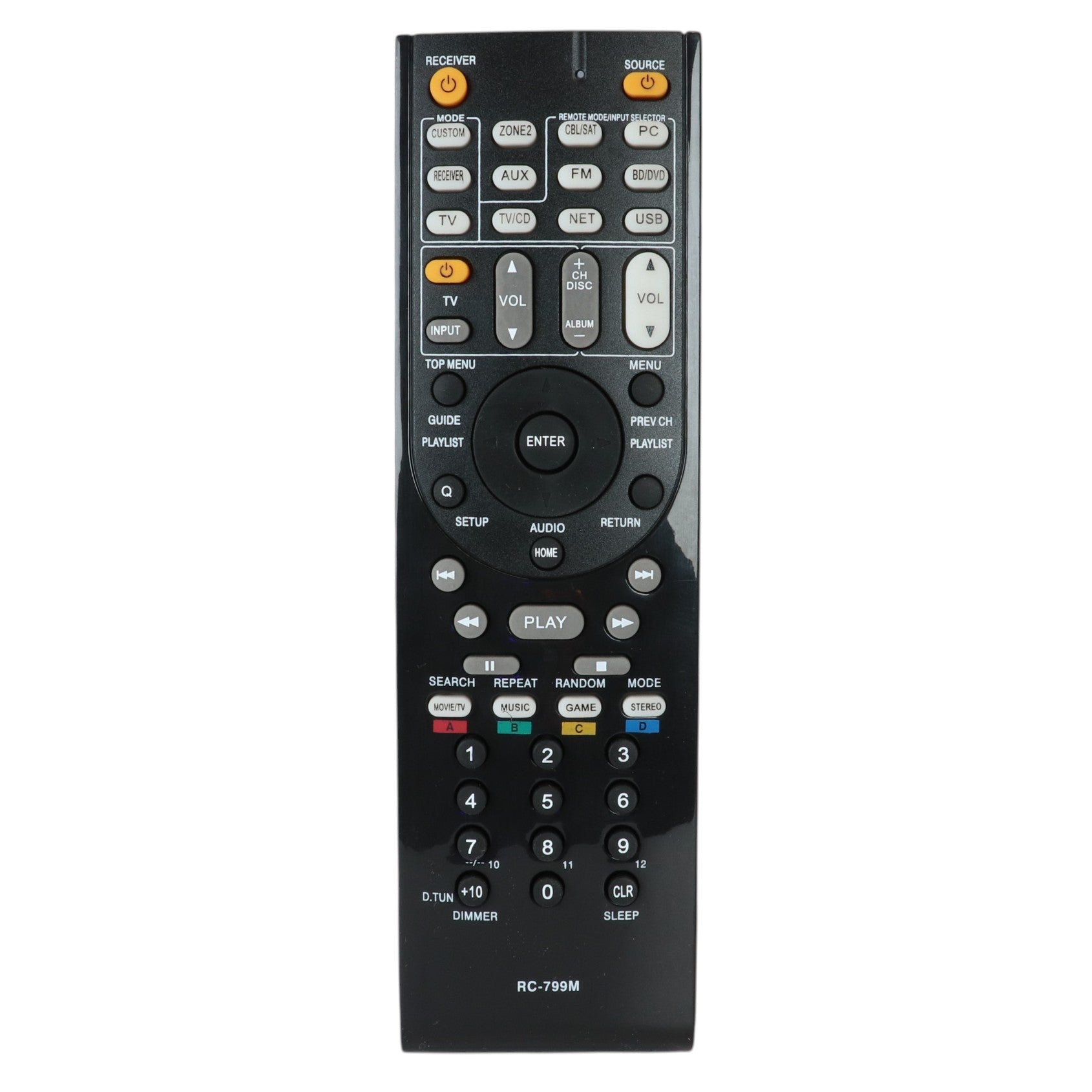 Anderic RC799M Replacement A/V Receiver Remote Control for Onkyo and I
