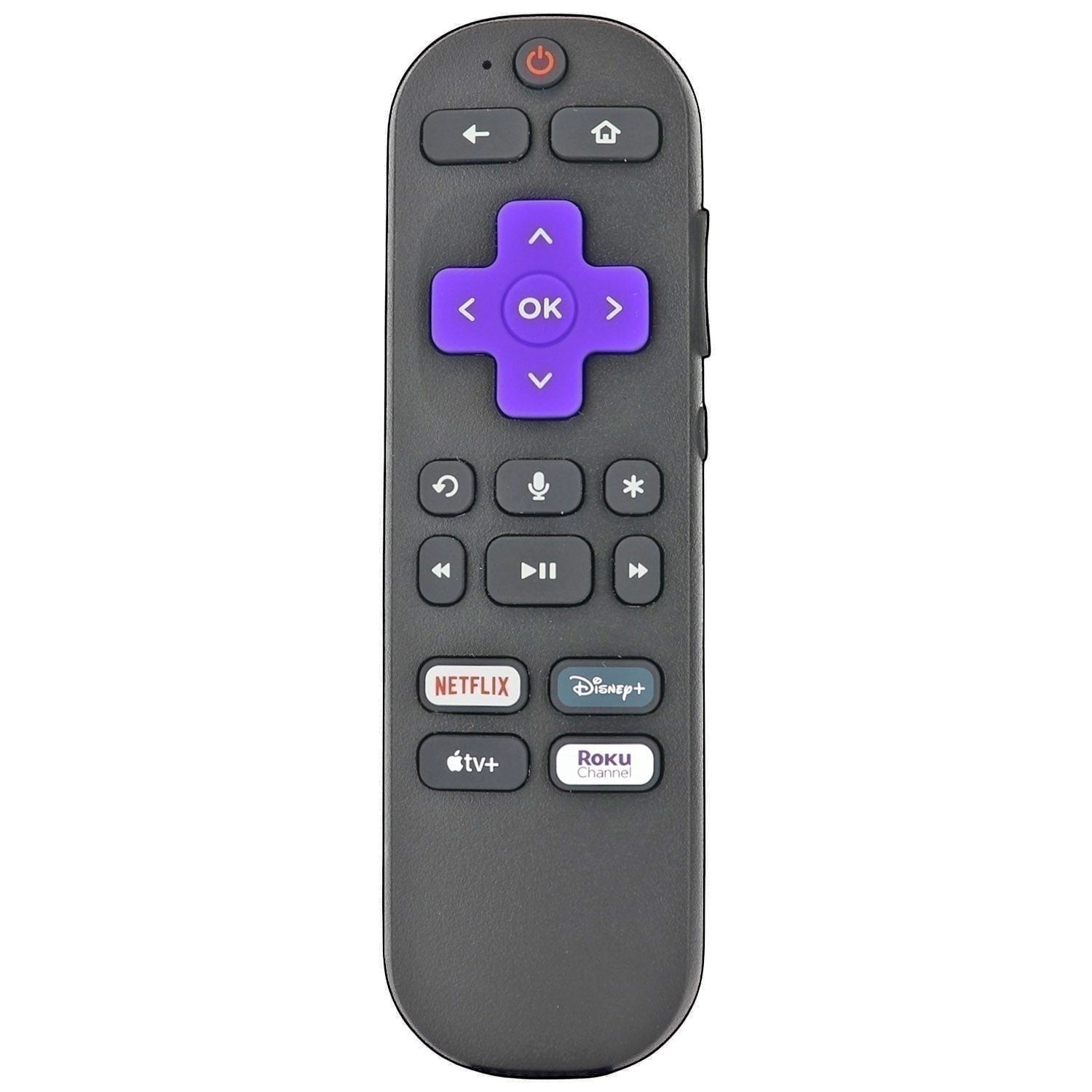 Sustituto para el mando a distancia de TV ROKU Hisense RC-MC5 3226001169 [RCGZ1, SIN CONECTOR PARA AURICULARES / TECLAS DE FAVORITOS]