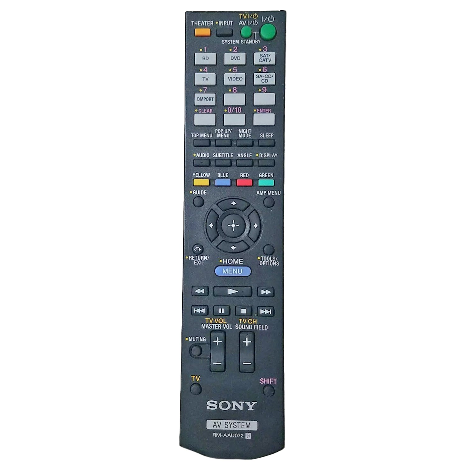 Sony RM-AAU072 AV Home Theater Remote Control - 148761211 - RMAAU072