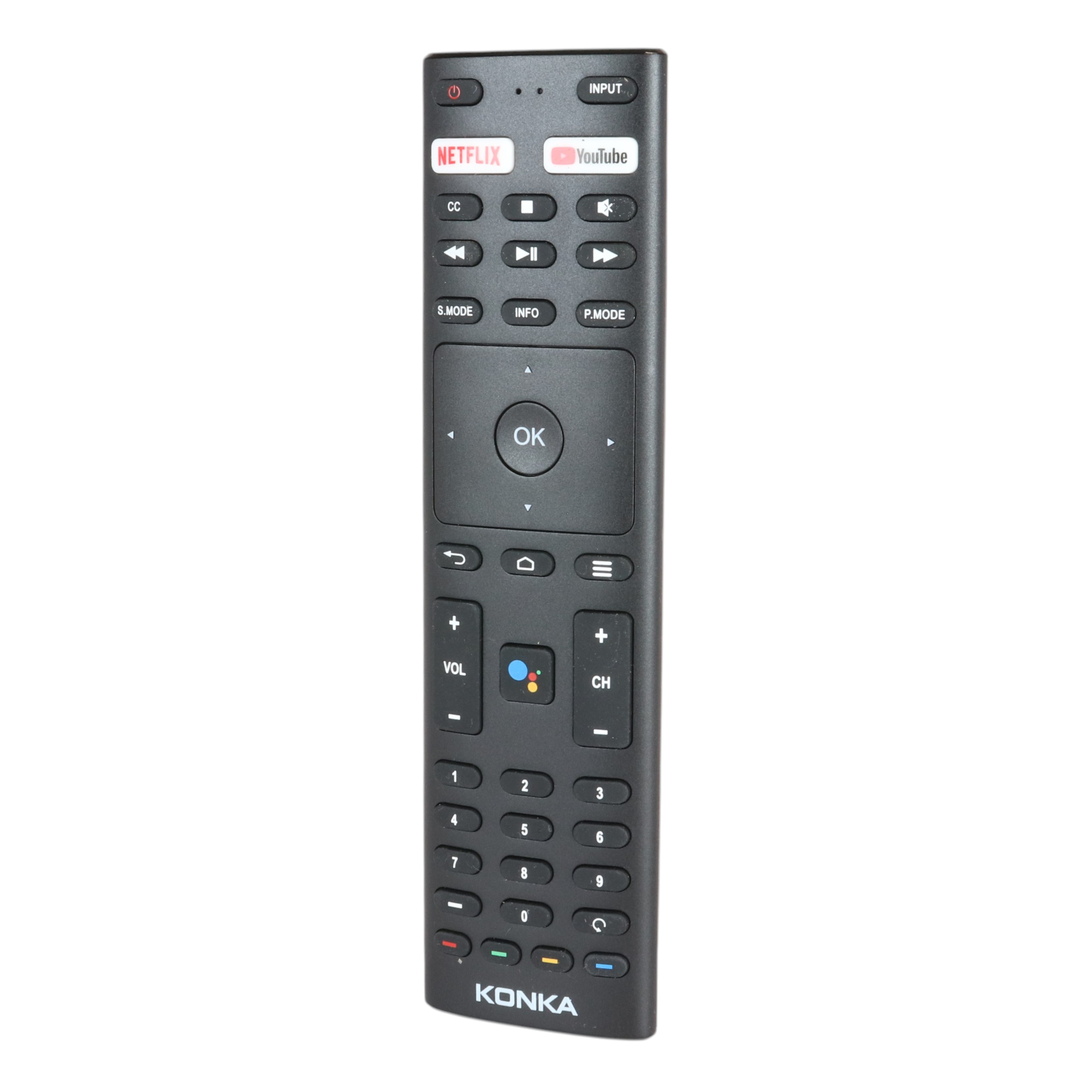 Mando a distancia Konka RMC3329 Smart Google TV | Voz | Infrarrojos | Netflix | YouTube - 504Q4371109