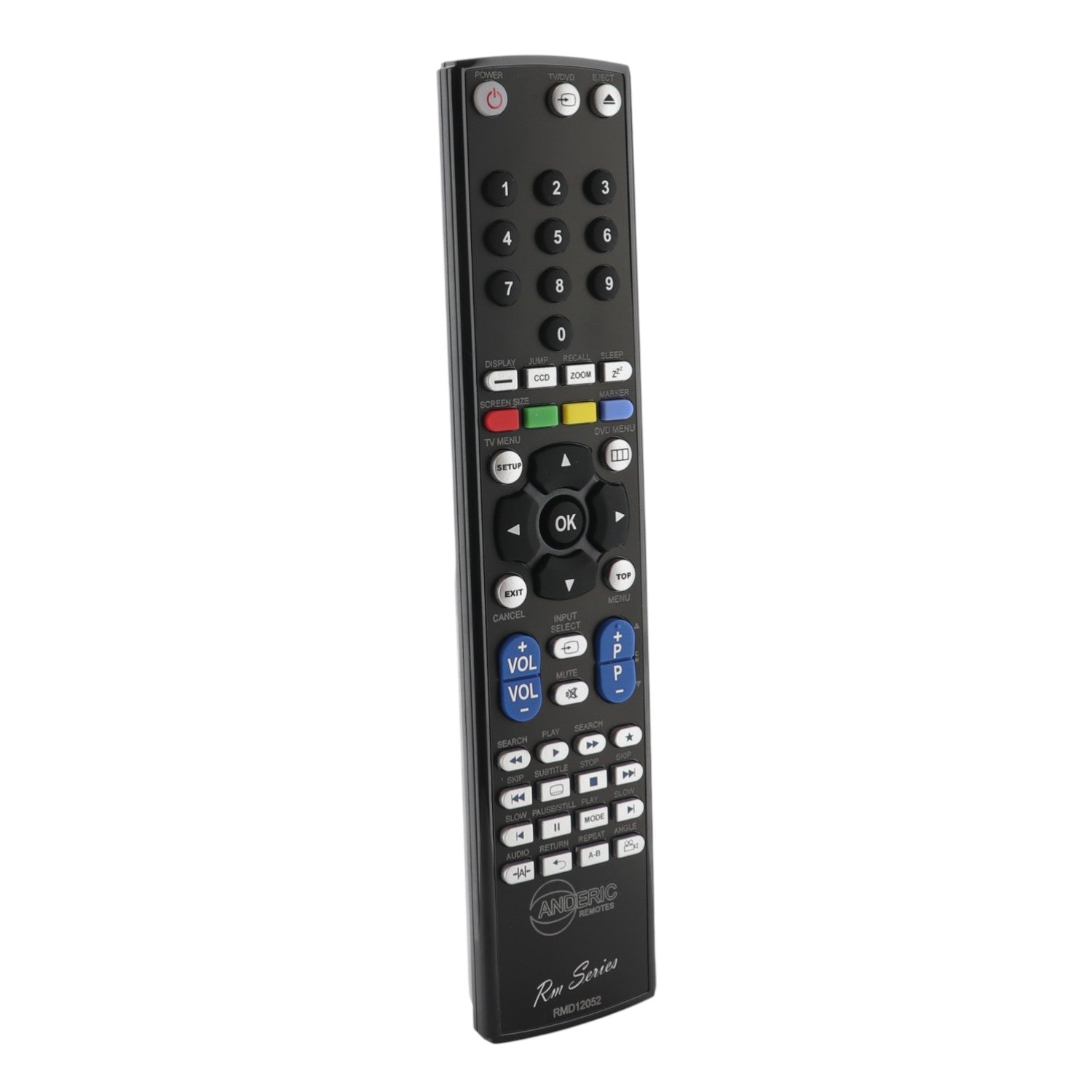 Anderic 076R0LJ030 TV/DVD Combo Remote Control for Sansui | No Programming | Works 076R0HE04A, 076R0LJ041 - RMD12052