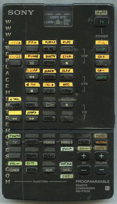 Control remoto universal avanzado Sony RMP700