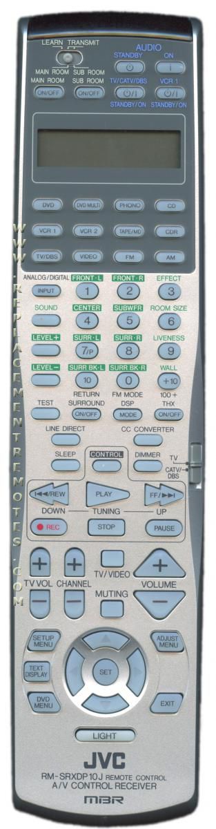 JVC RMSRXDP10J Audio Remote Control