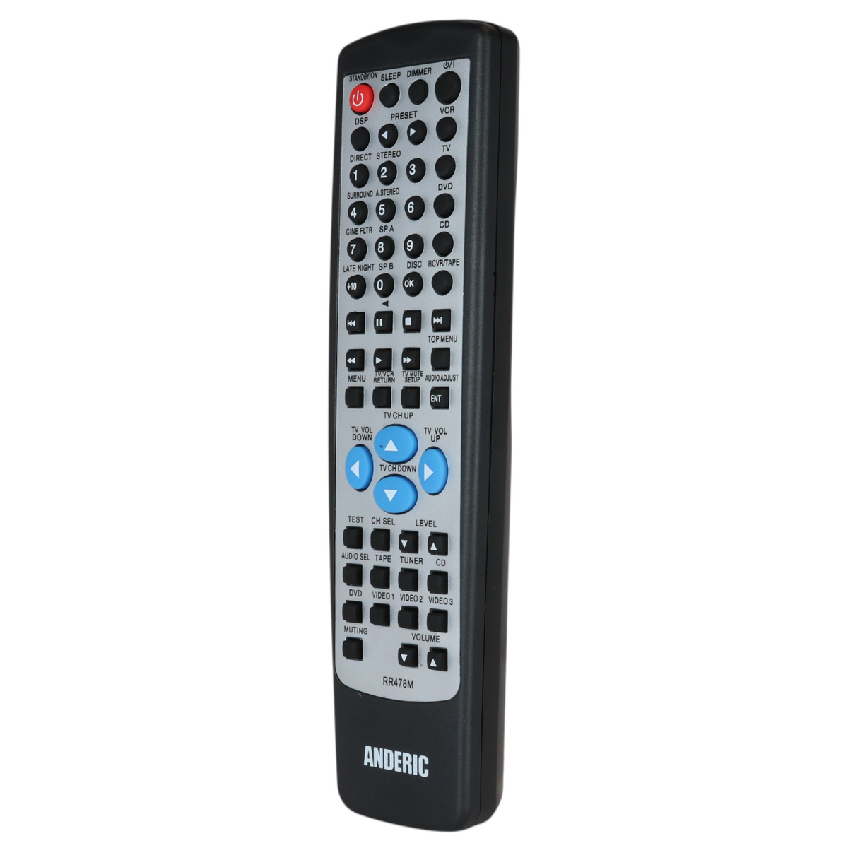 Télécommande de remplacement Anderic RR478M pour récepteur Onkyo | Aucune programmation requise | RC-478M