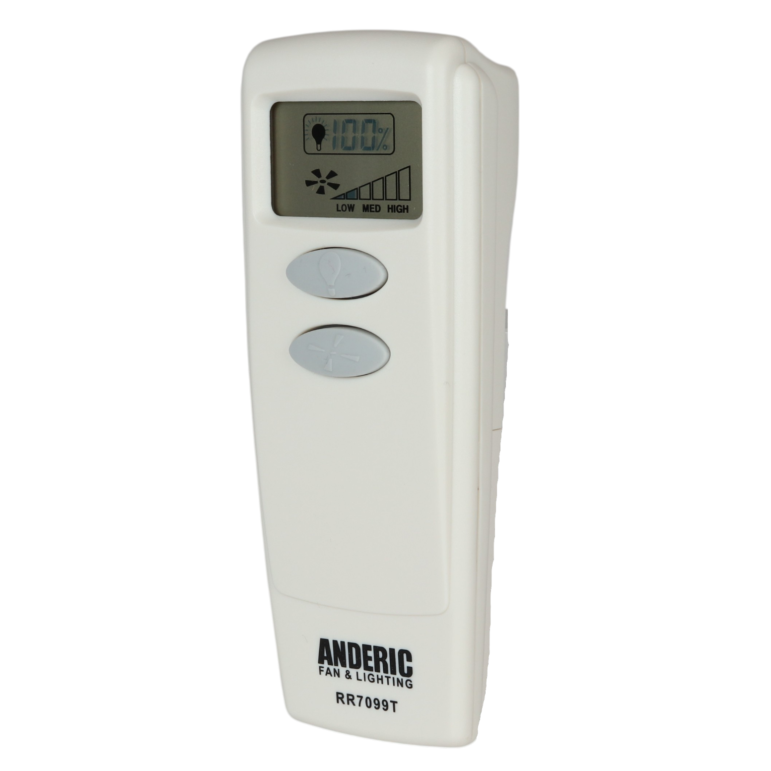 Télécommande de remplacement Anderic RR7099T pour ventilateur de plafond avec écran LCD | CHQ8BT7098T