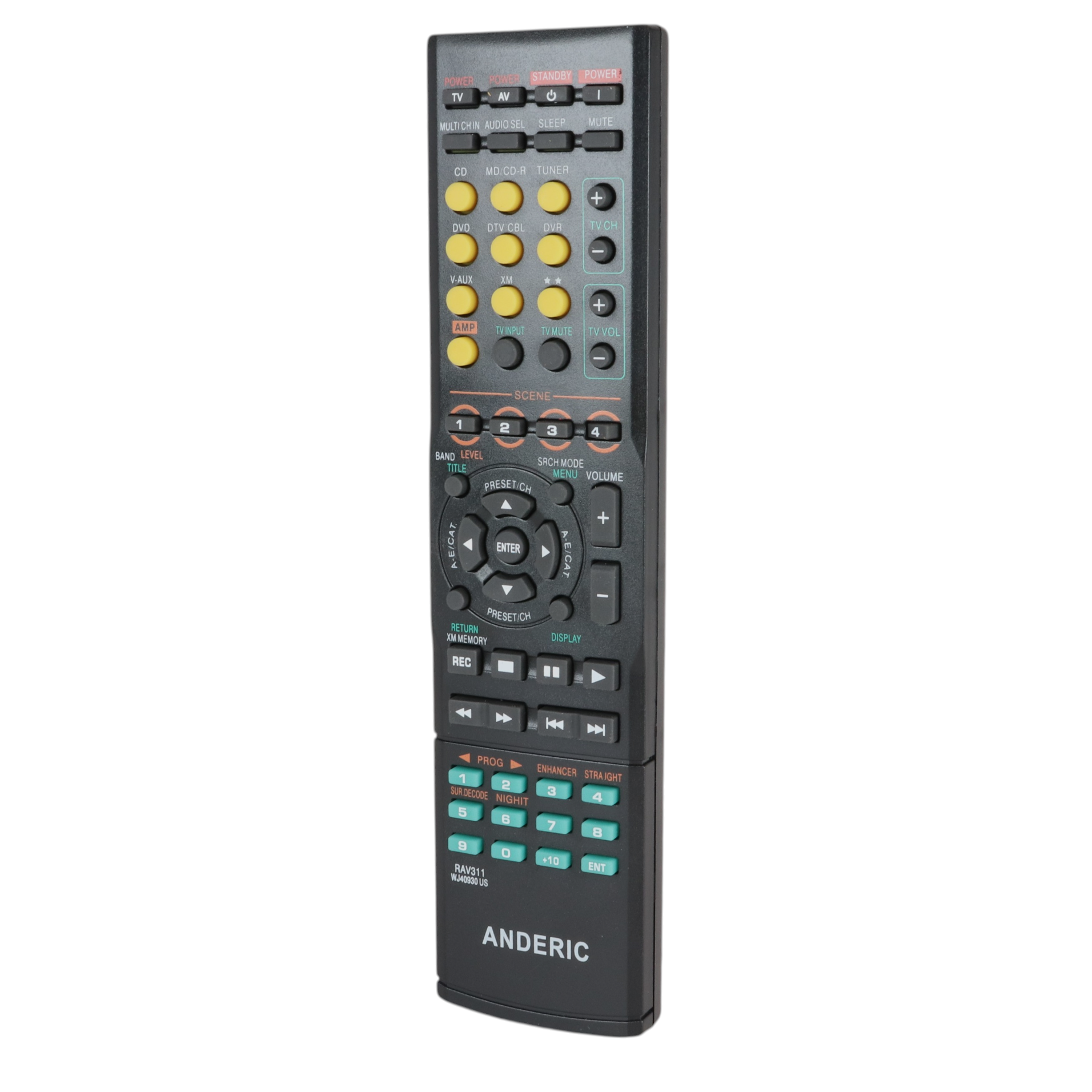 Control remoto de reemplazo de receptor Anderic RRAV311 para Yamaha RAV311 y otros