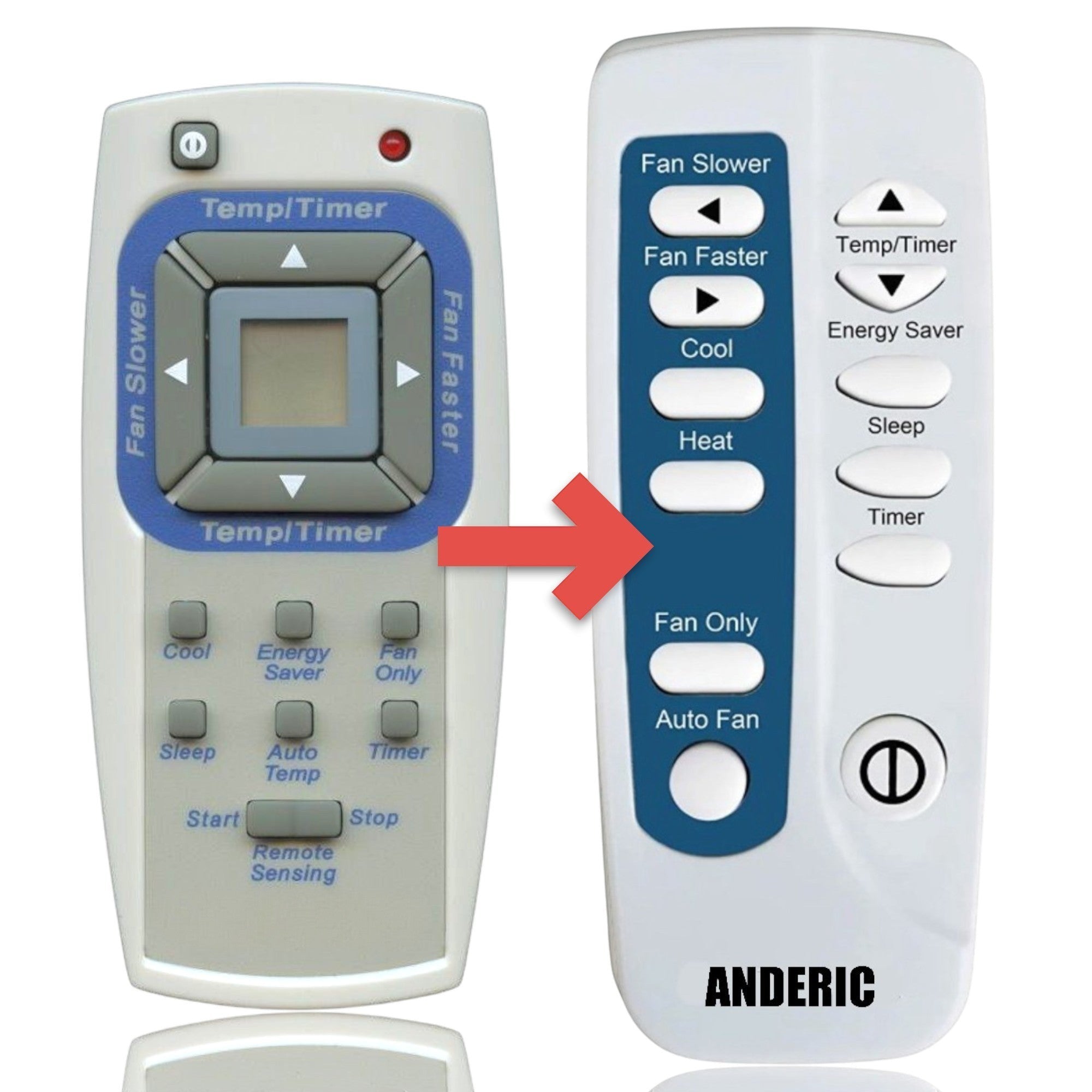 Télécommande générique RRFRIG01 pour climatiseur de fenêtre Frigidaire 