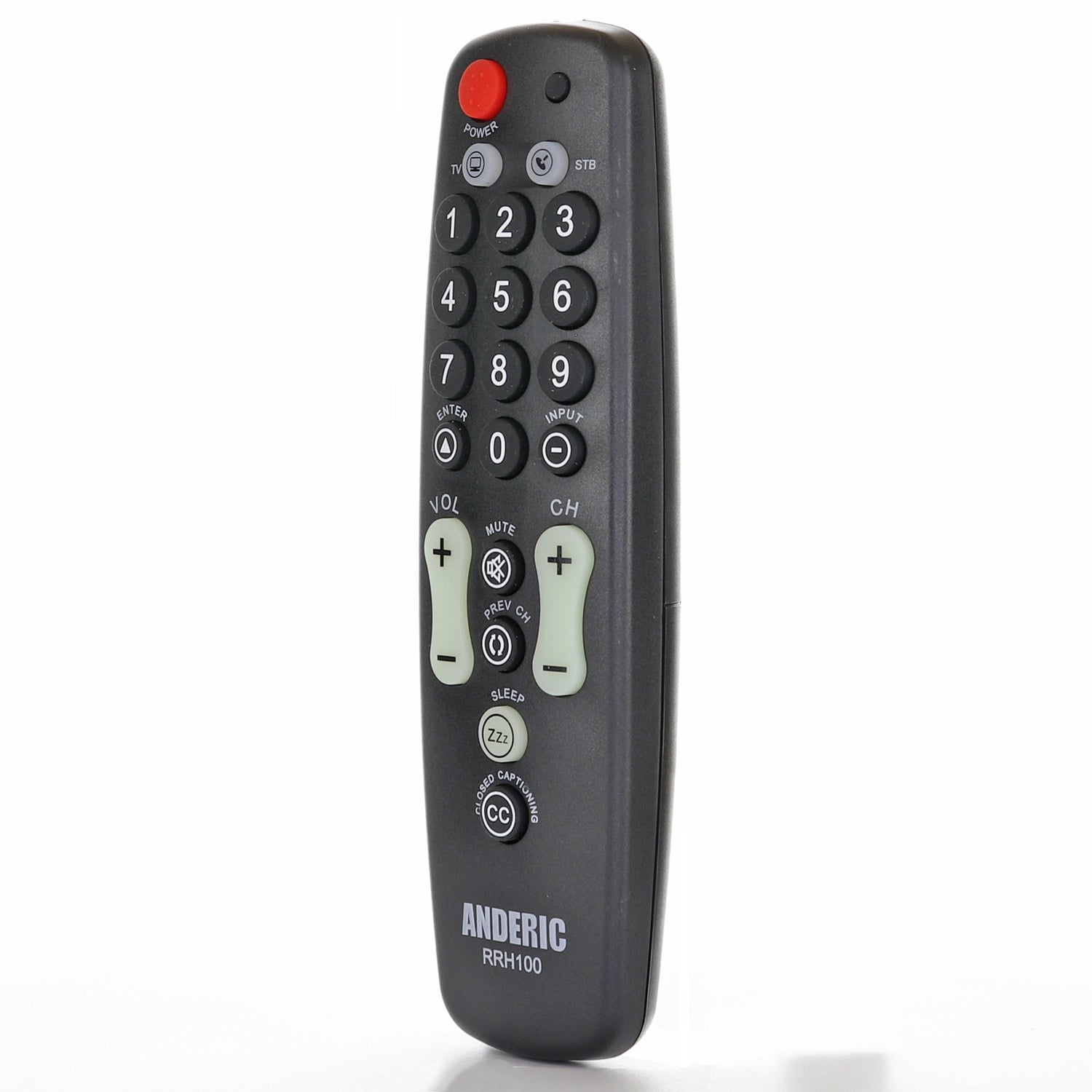Anderic Hospitality 2-Device Universal Remote Control for TVs and Cable/Satellite/STB Boxes - RRH100