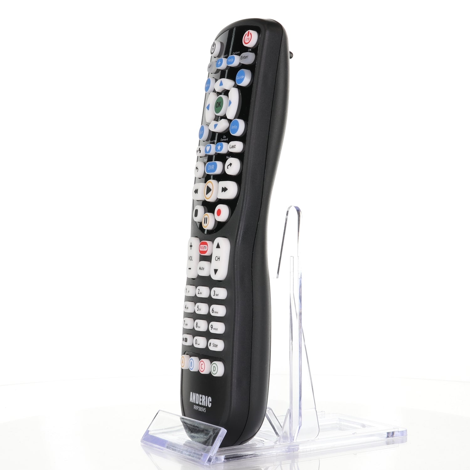 Anderic RRP265V5 Replacement 2-Device Universal Remote Control for Ver