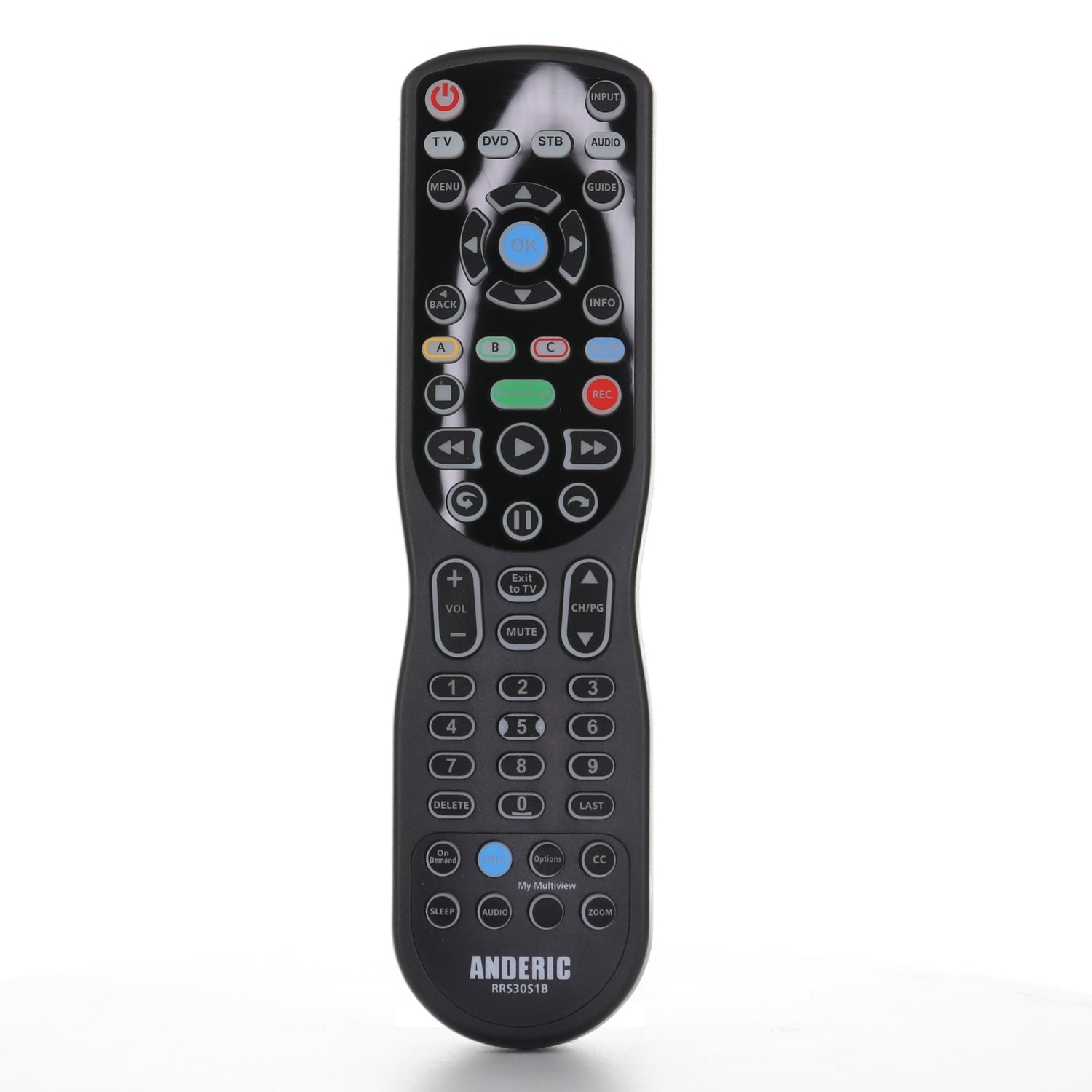 Control remoto Anderic S30-S1B para AT&amp;T U-VERSE - 5601BC0001R - RRS30S1B