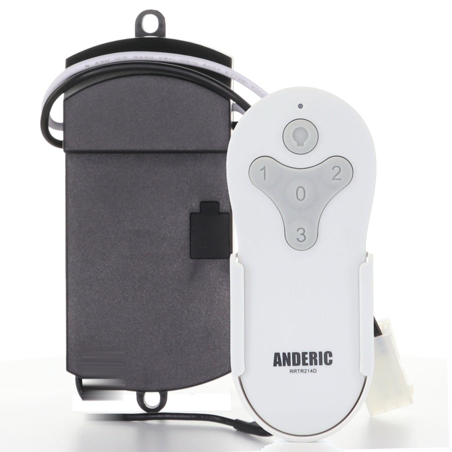 Anderic RRTR214D-MRAC06S1M-KIT Replacement Ceiling Fan Remote Control Kit for Harbor Breeze Mazon Ceiling Fans