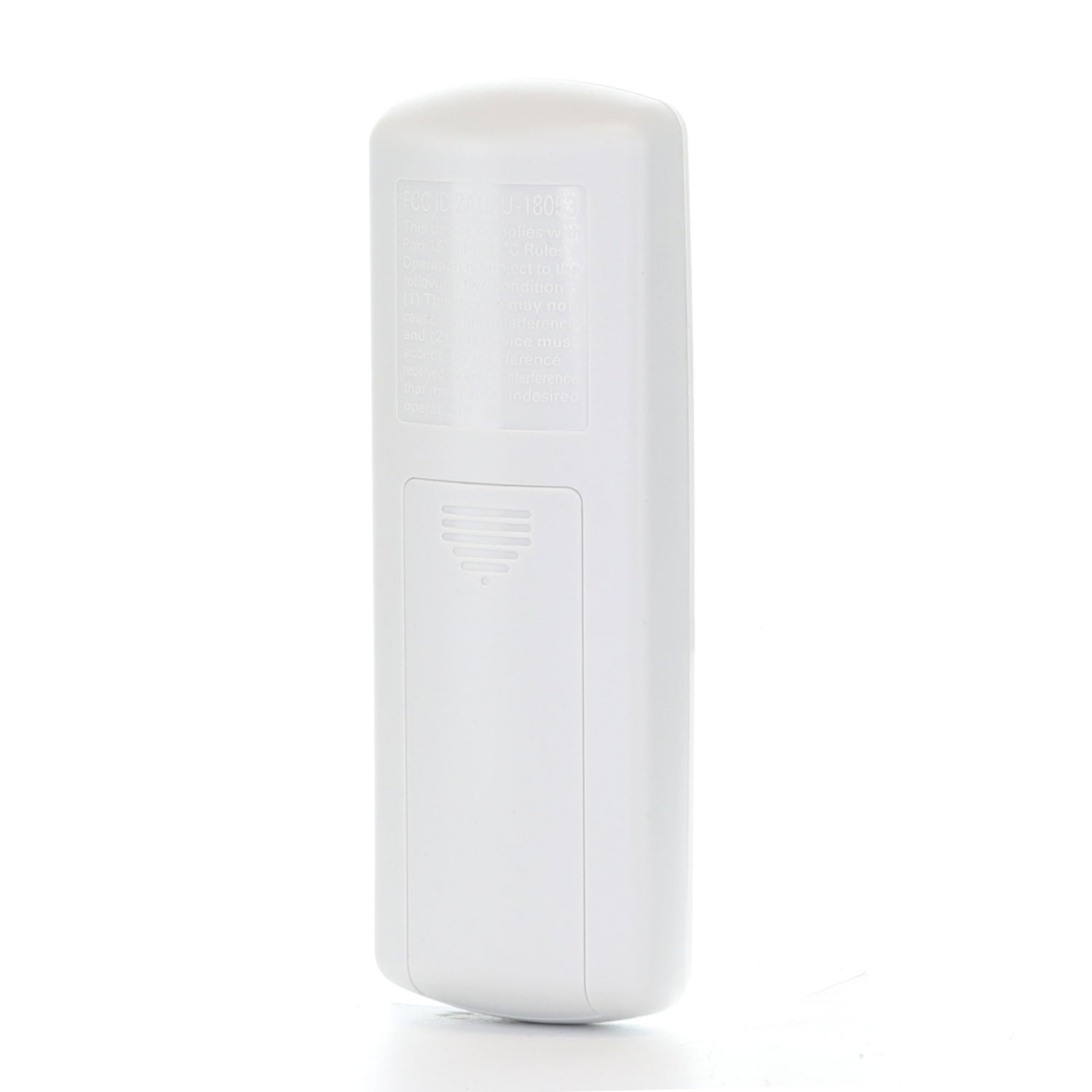 Back view of the Anderic RRTR292A remote for Harbor Breeze ceiling fans, featuring a textured surface and battery compartment, designed for easy handling and ideal as an upgrade.