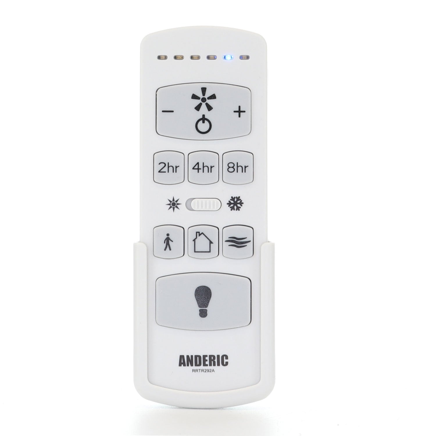 The Anderic RRTR292A remote control for Harbor Breeze ceiling fans offers light adjustment, timer settings (2hr, 4hr, 8hr), dimming features, and more. Perfect for a quick upgrade compatible with models like KUJCE10612 TR292A TRD050G1M 2AQZU18053.