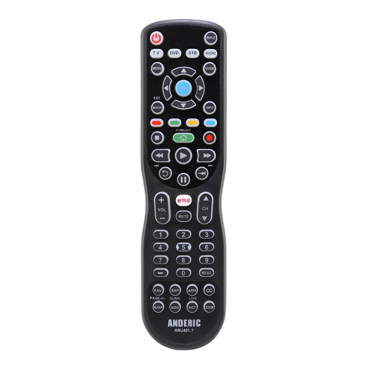 Substitute for RCA RCR4358R 4-Device Universal Remote Control [RRU401]
