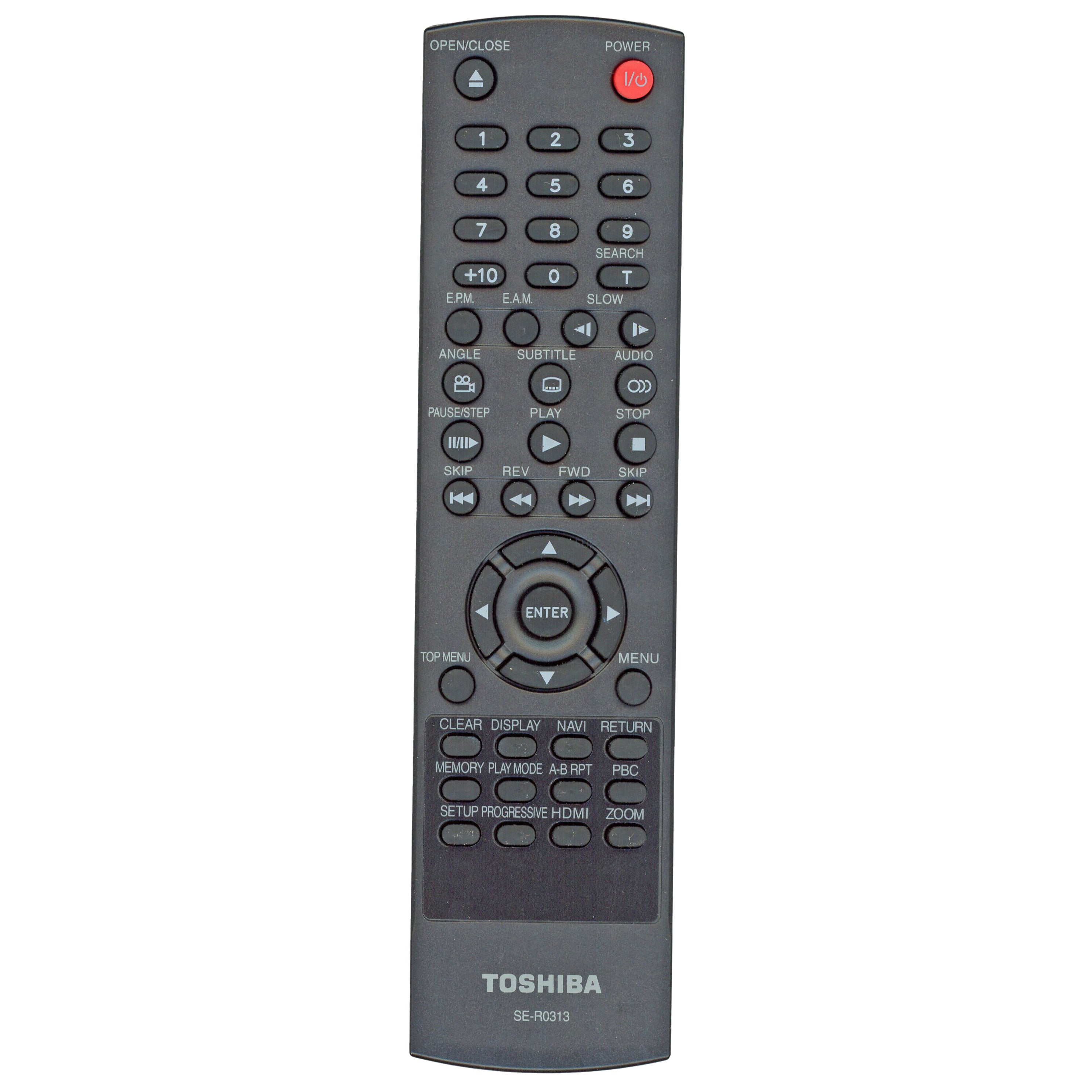 Toshiba SER0313 DVD Video Player Remote Control - AH700497