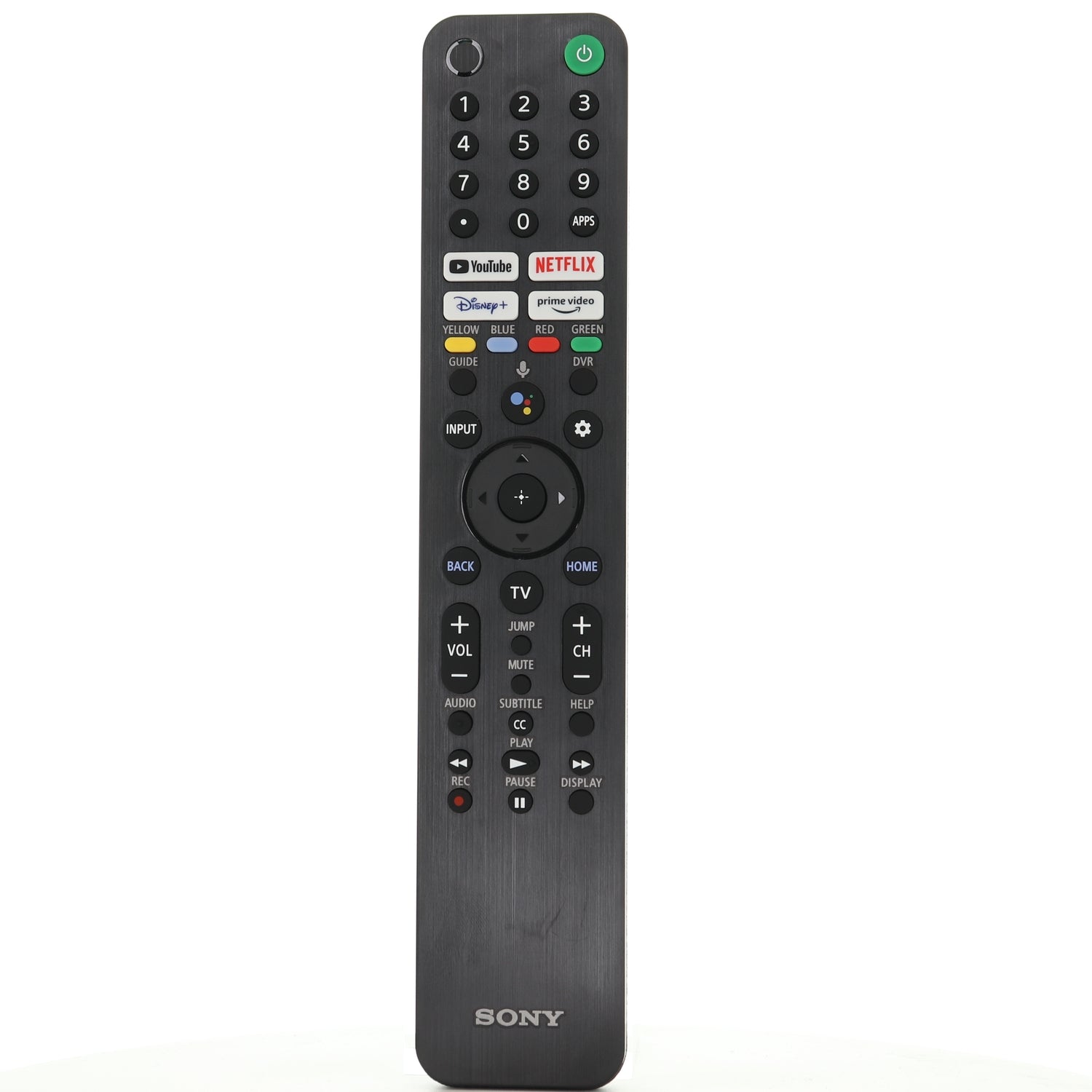 SONY RMF-TX520U TV Google Voice Remote Control | Bravia XR | 4K Ultra HDR | OLED | YouTube | Netflix | Disney + | Prime Video | RMFTX520U - 1-009-952-11