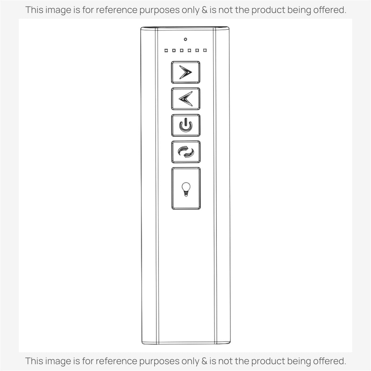 Substitute for Monte Carlo R8Y7RC04-CF Visual Comfort Ceiling Fan Remote Control | 2.4 GHz - 7rc04-cf100001 [DC1-DC8-KIT]
