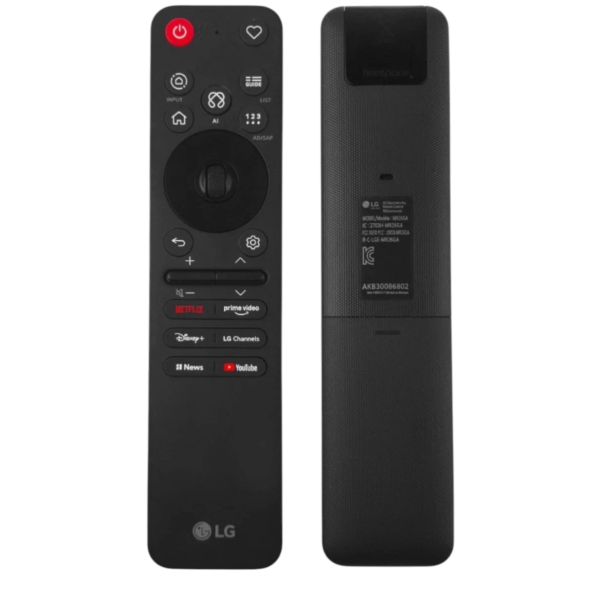 LG MR26GA Magic Remote Control with AI, Voice, and shortcuts | RF - AKB30086802