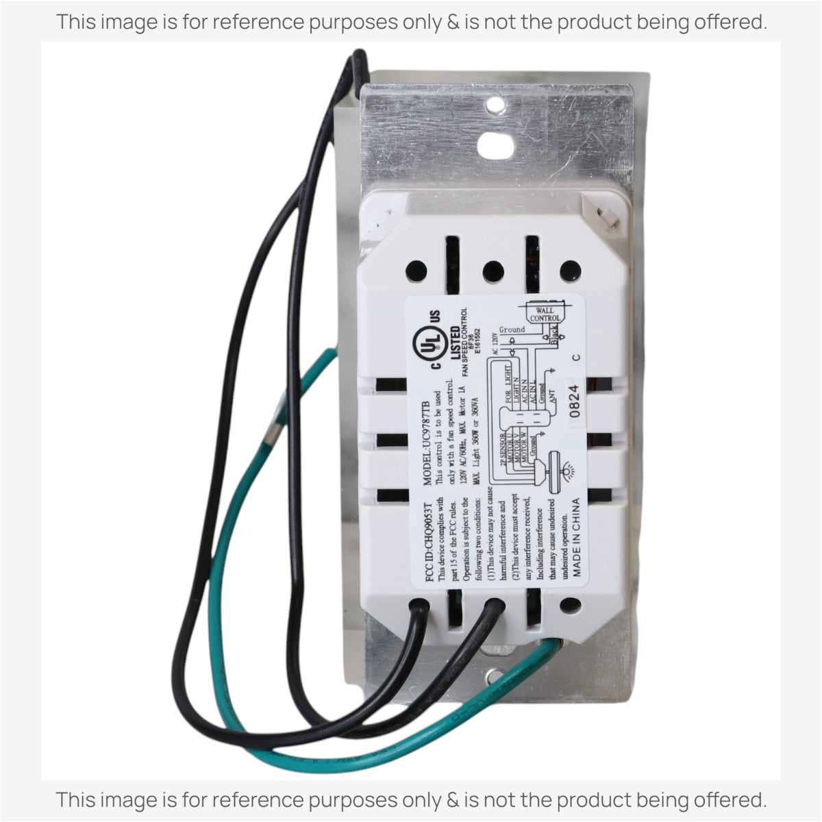 Control remoto para ventilador de techo Dan's Originals UC9787T CH9787TB CHQ9053T